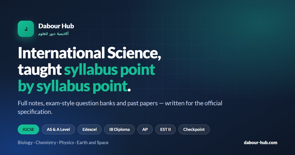 DABOURHUB (dabour-hub.com) | AS BIOLOGY 1.2.7 — Past papers | Dabour ...