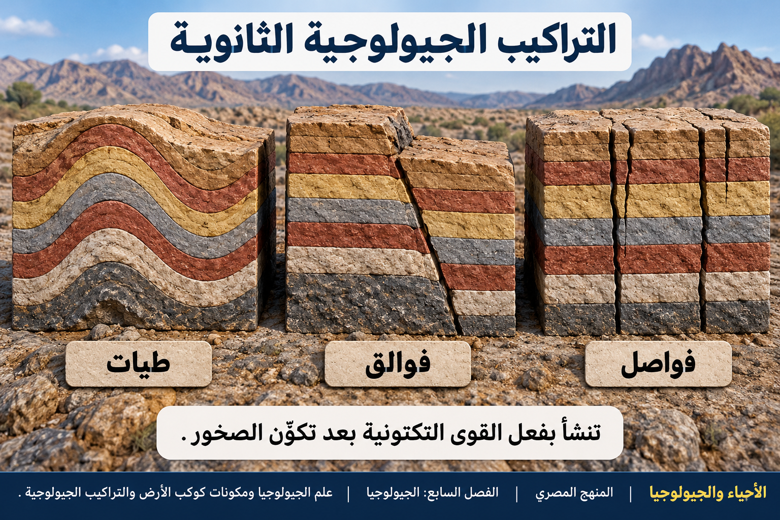 التراكيب الجيولوجية الثانوية