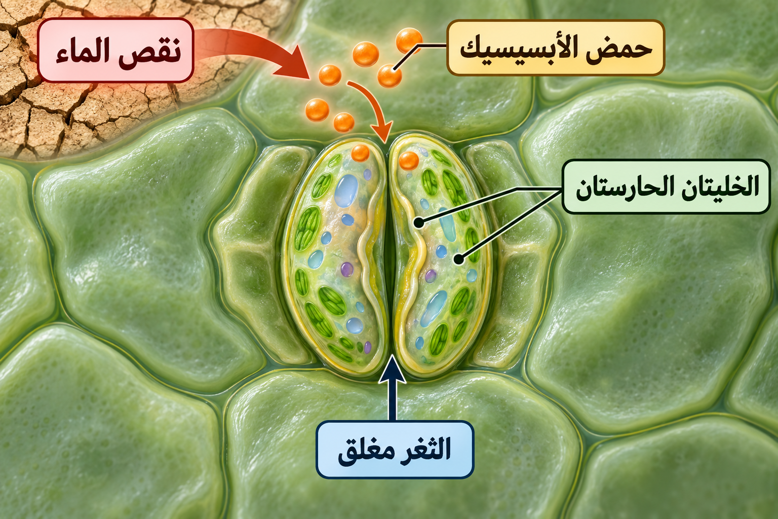 حمض الأبسيسيك وغلق الثغور