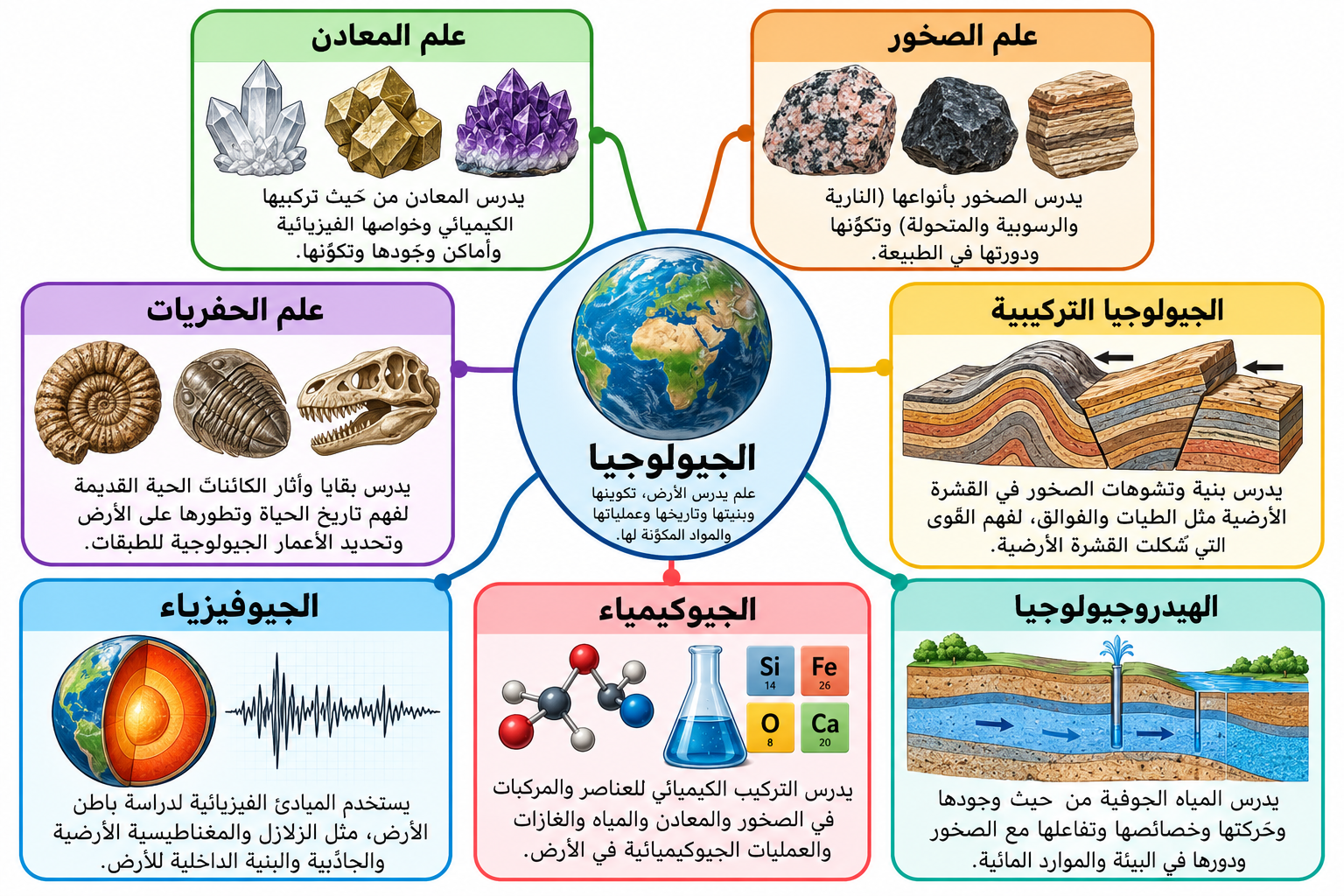 فروع علم الجيولوجيا