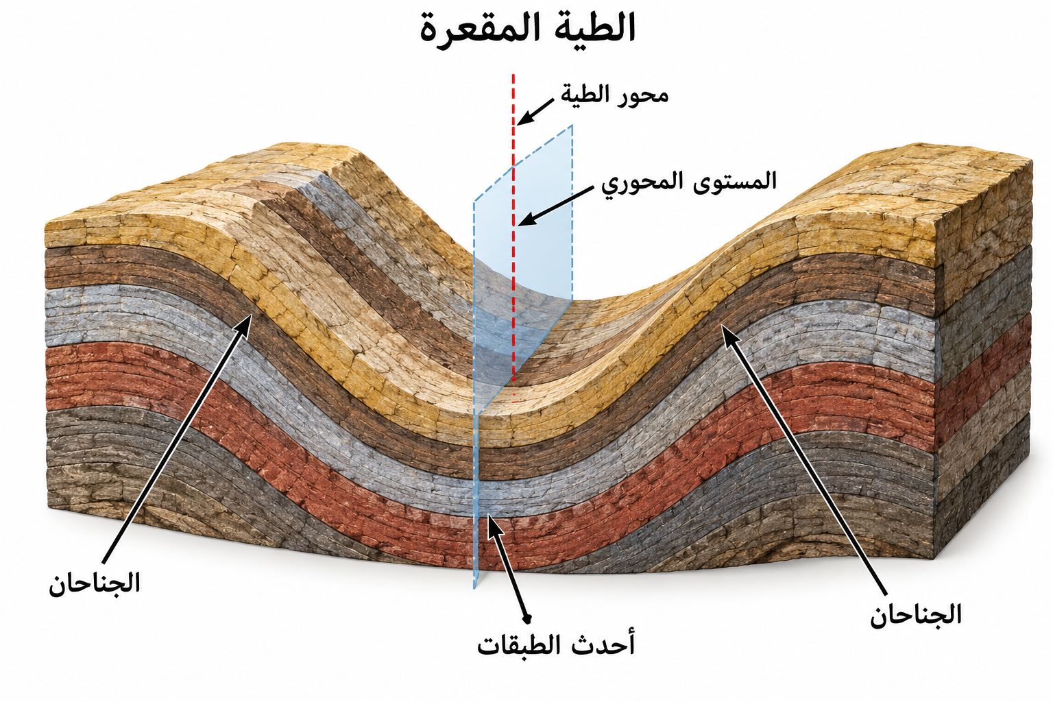 الطية المقعرة
