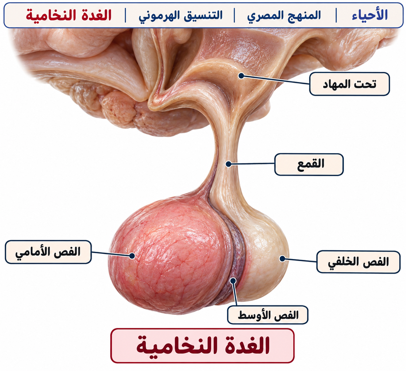 الغدة النخامية — الغدة النخامية — رئيسة الغدد الصماء