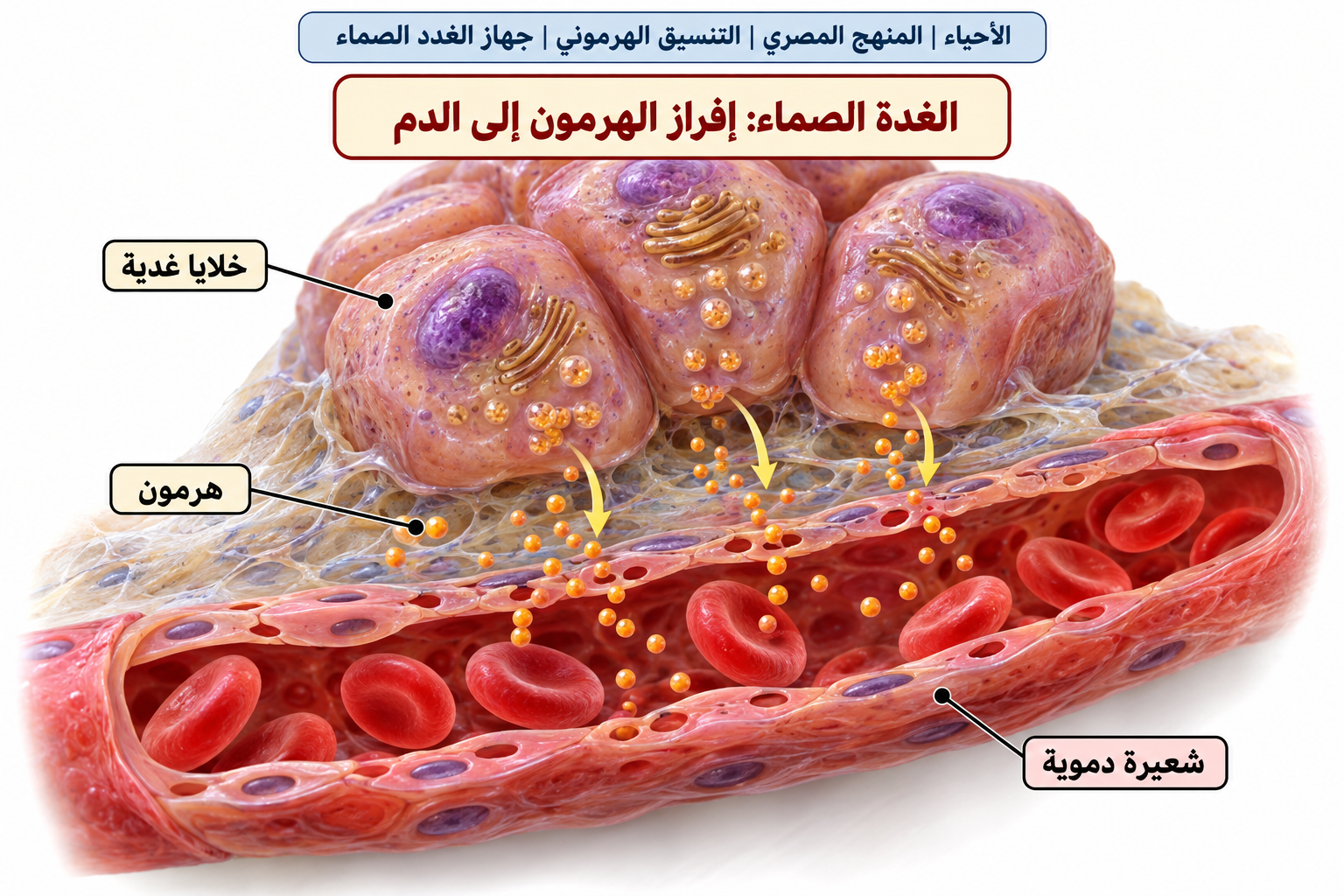 الإفراز الصمائي — جهاز الغدد الصماء والتنسيق الهرموني
