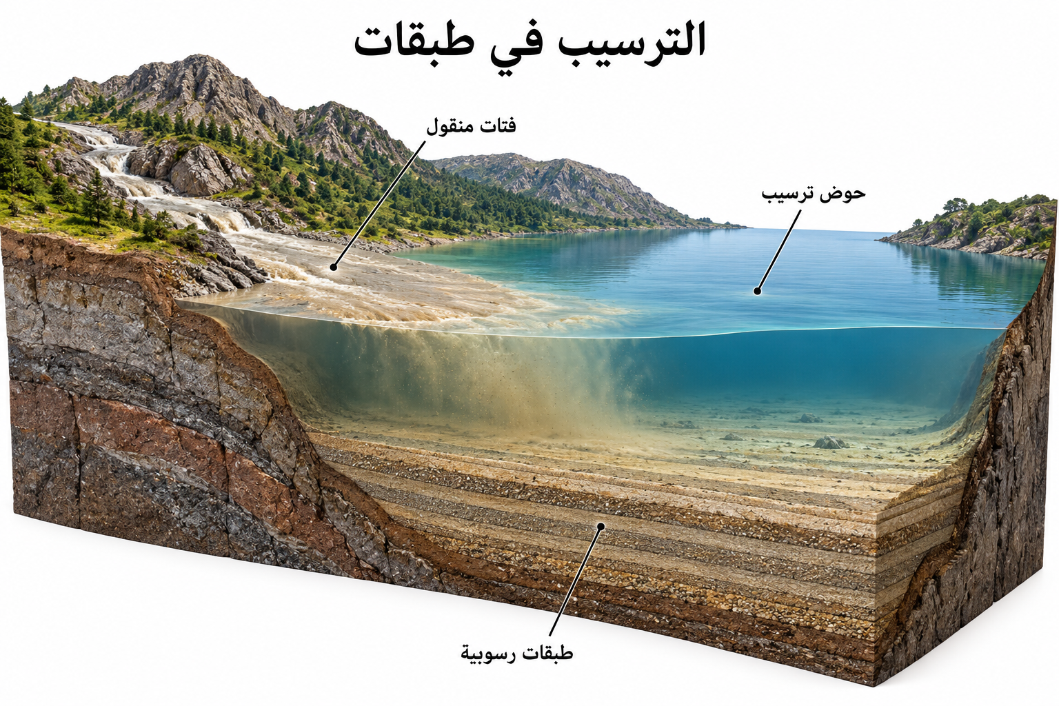 الترسيب في طبقات