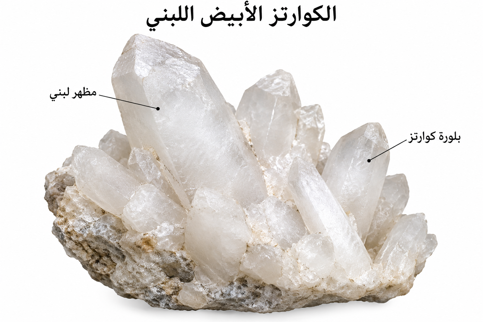 الكوارتز الأبيض اللبني