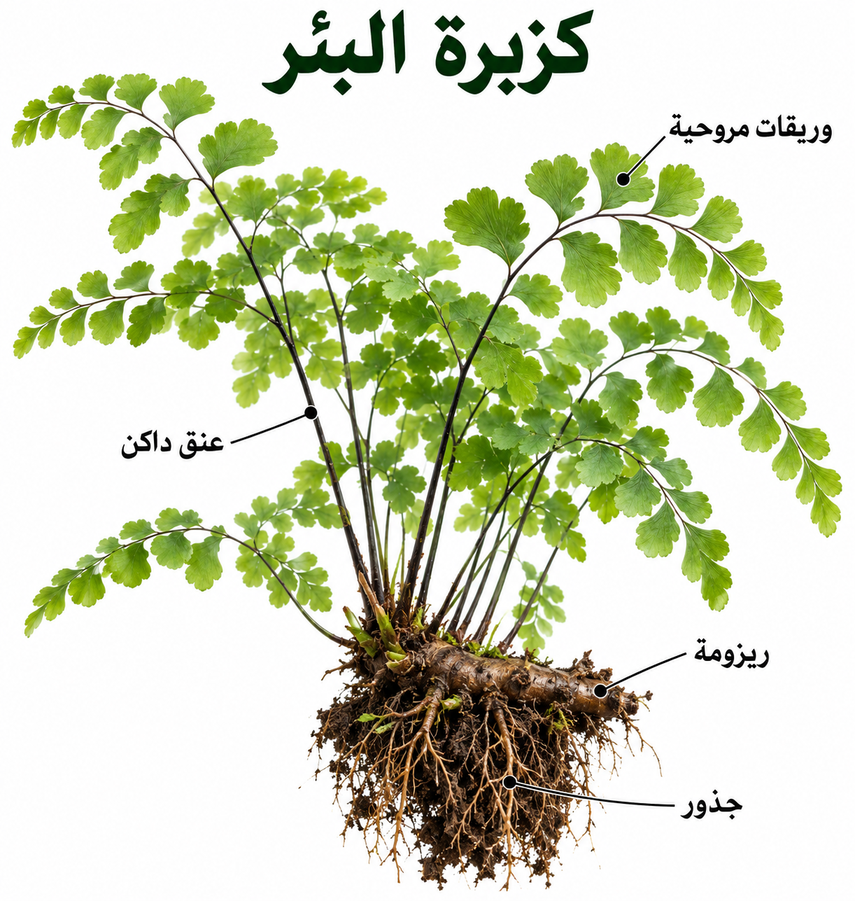 كزبرة البئر — خامس عشر: دورة حياة نبات الفوجير (السراخس)