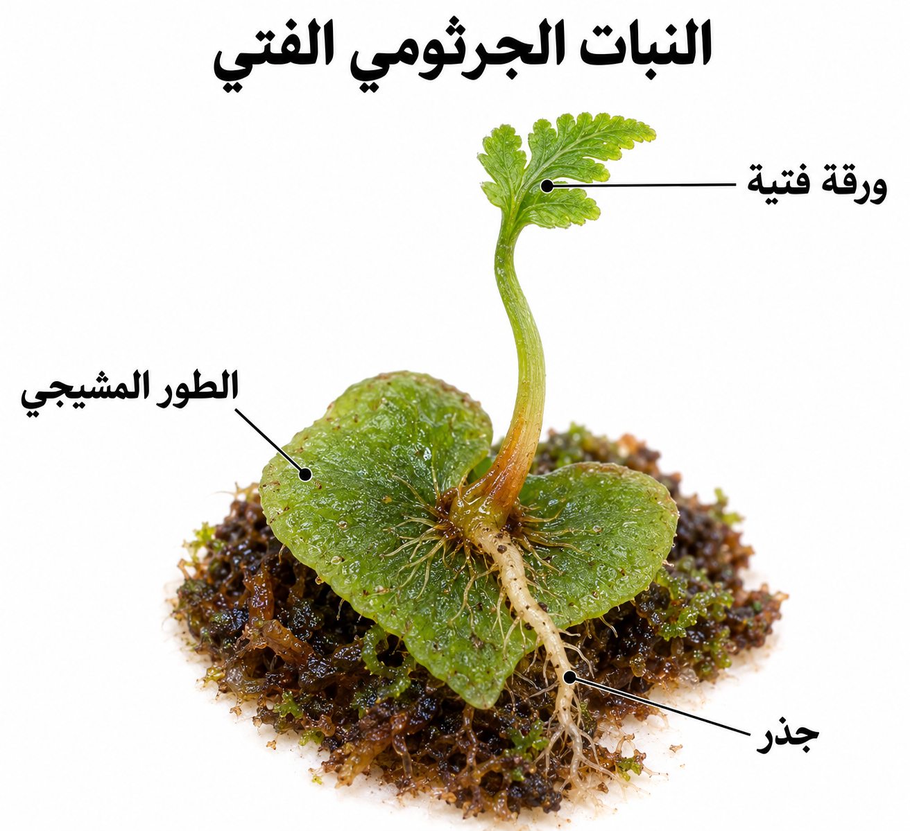 النبات الجرثومي الفتي — خامس عشر: دورة حياة نبات الفوجير (السراخس)