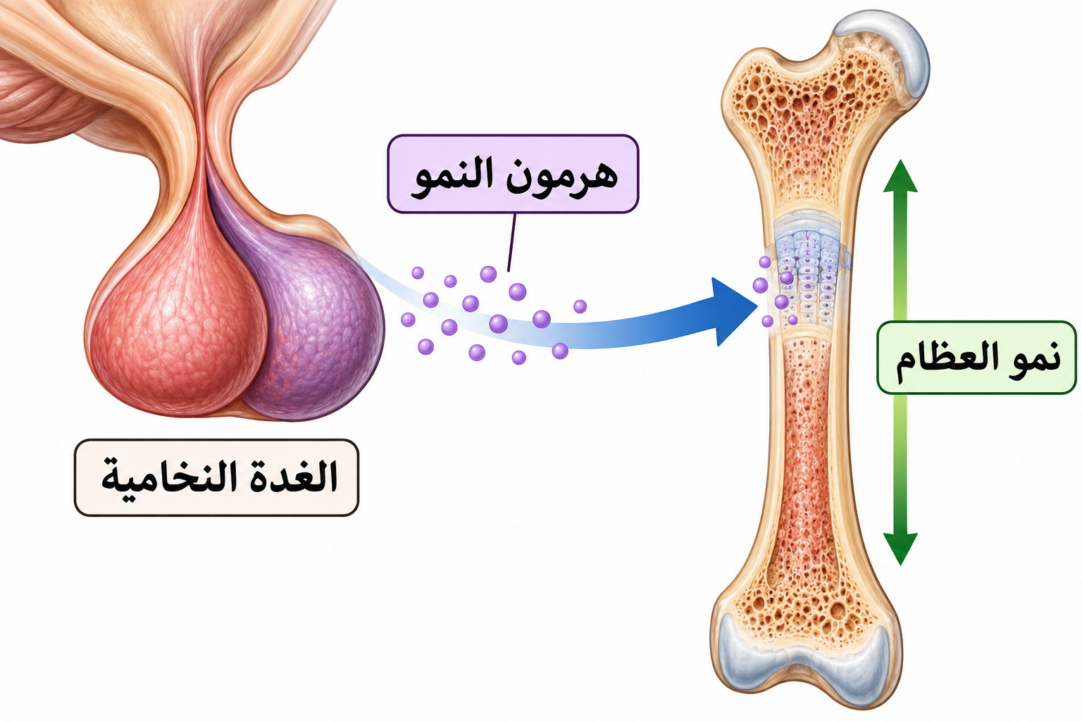 هرمون النمو ونمو العظام