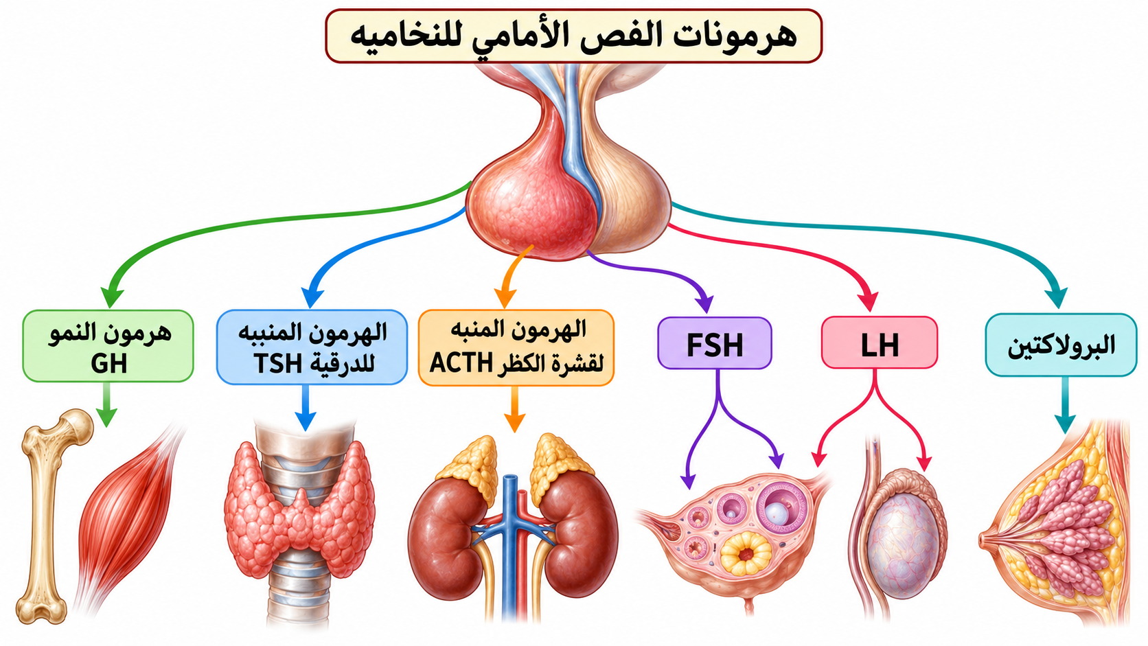 هرمونات الفص الأمامي للنخامية