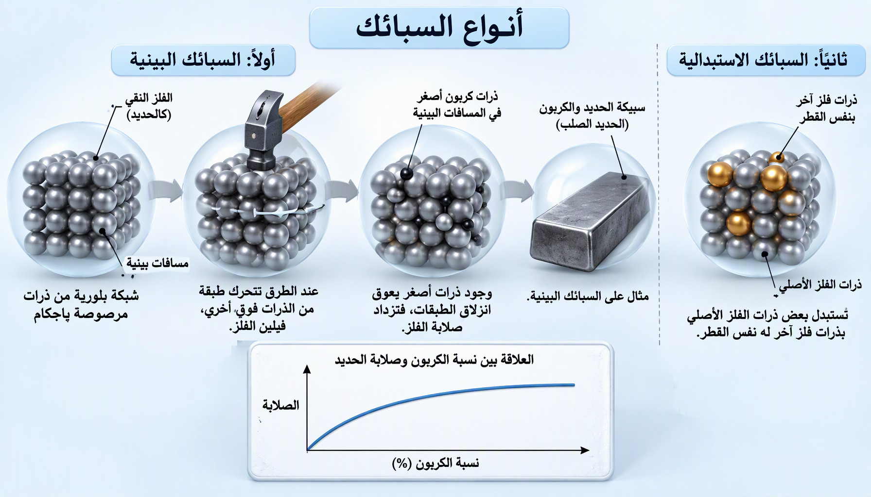 أنواع السبائك