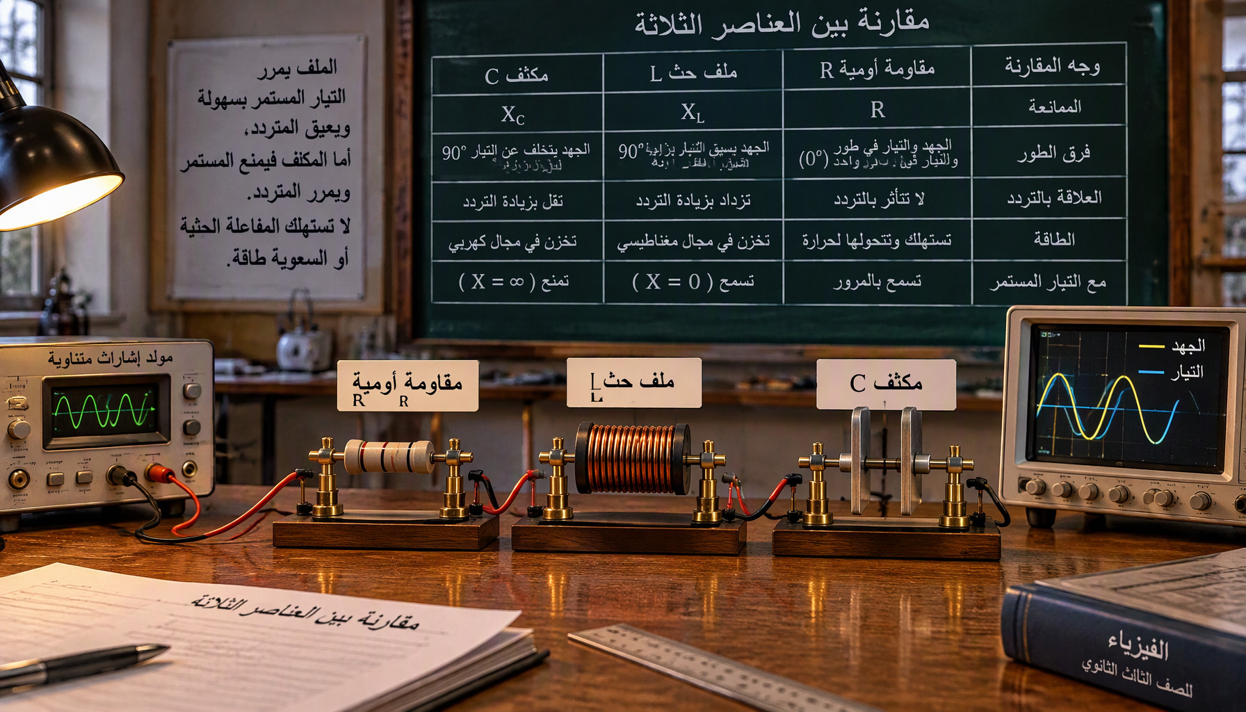 مقارنة بين العناصر الثلاثة