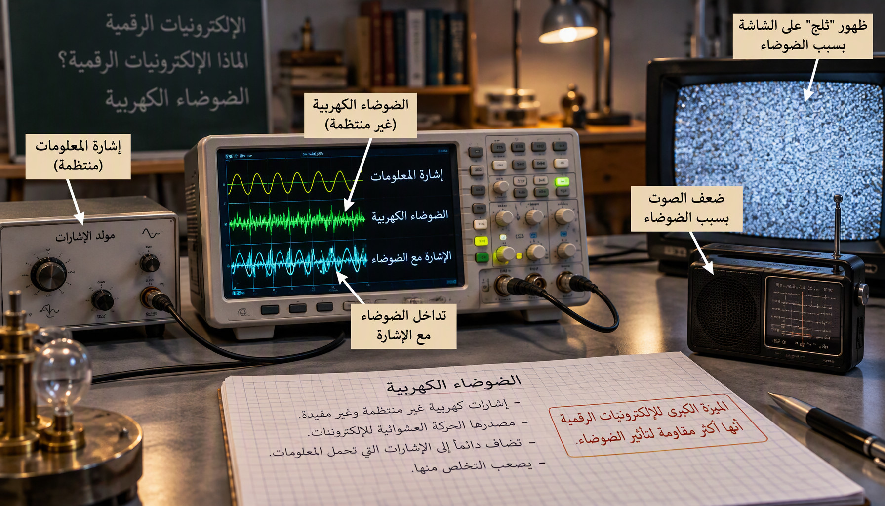 لماذا الإلكترونيات الرقمية؟ — الضوضاء الكهربية