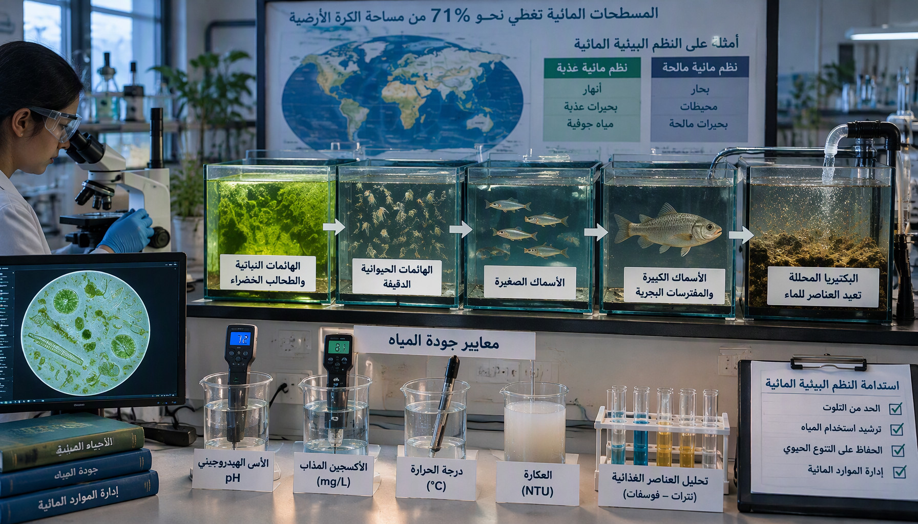 النظم البيئية المائية ومعايير جودة المياه واستدامتها 2026/2027