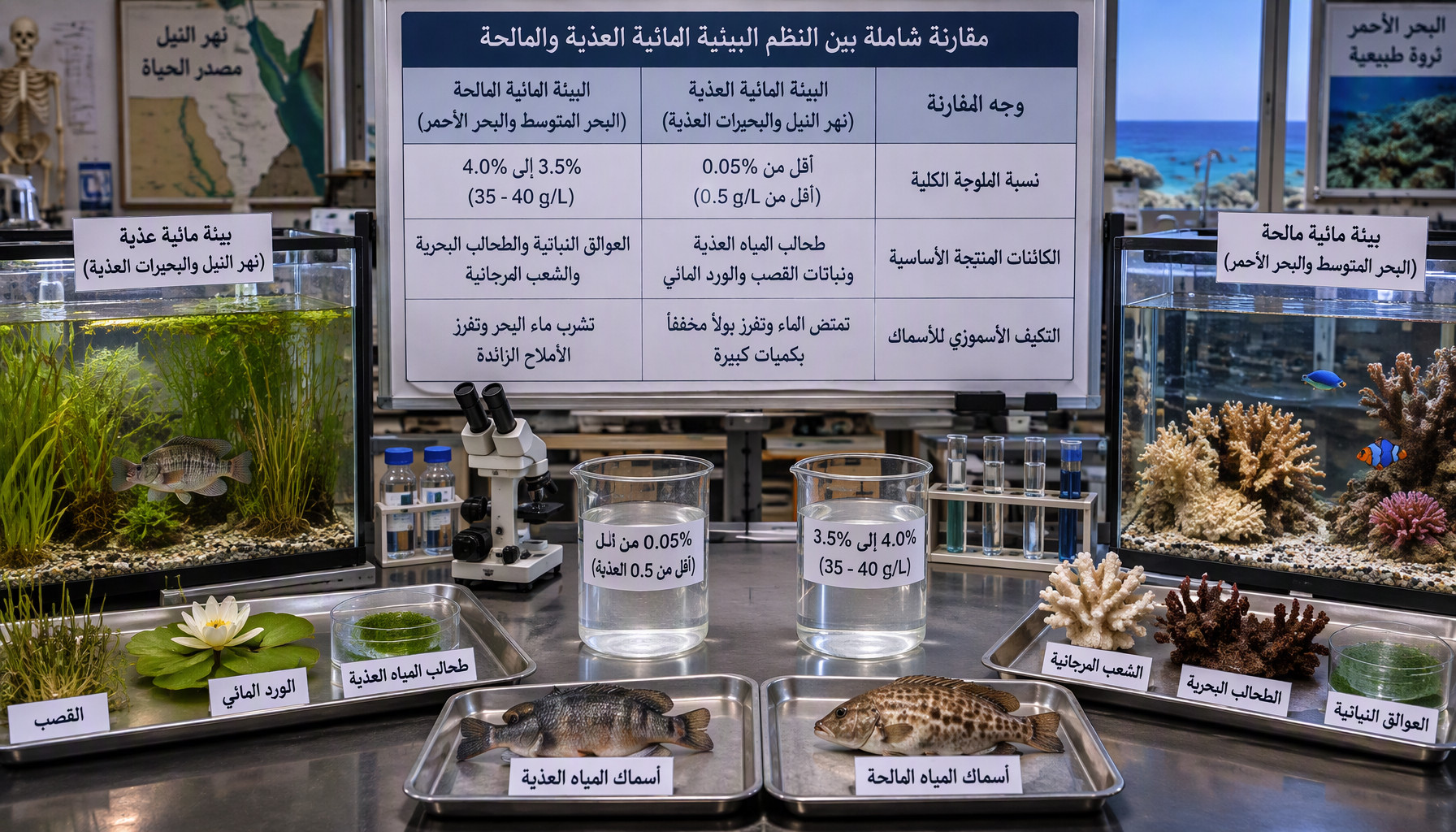 جداول المقارنة