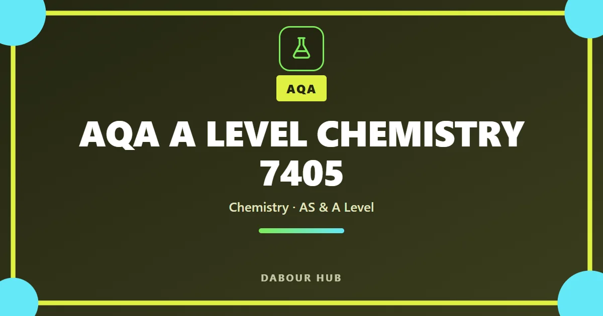 AQA A Level Chemistry course cover