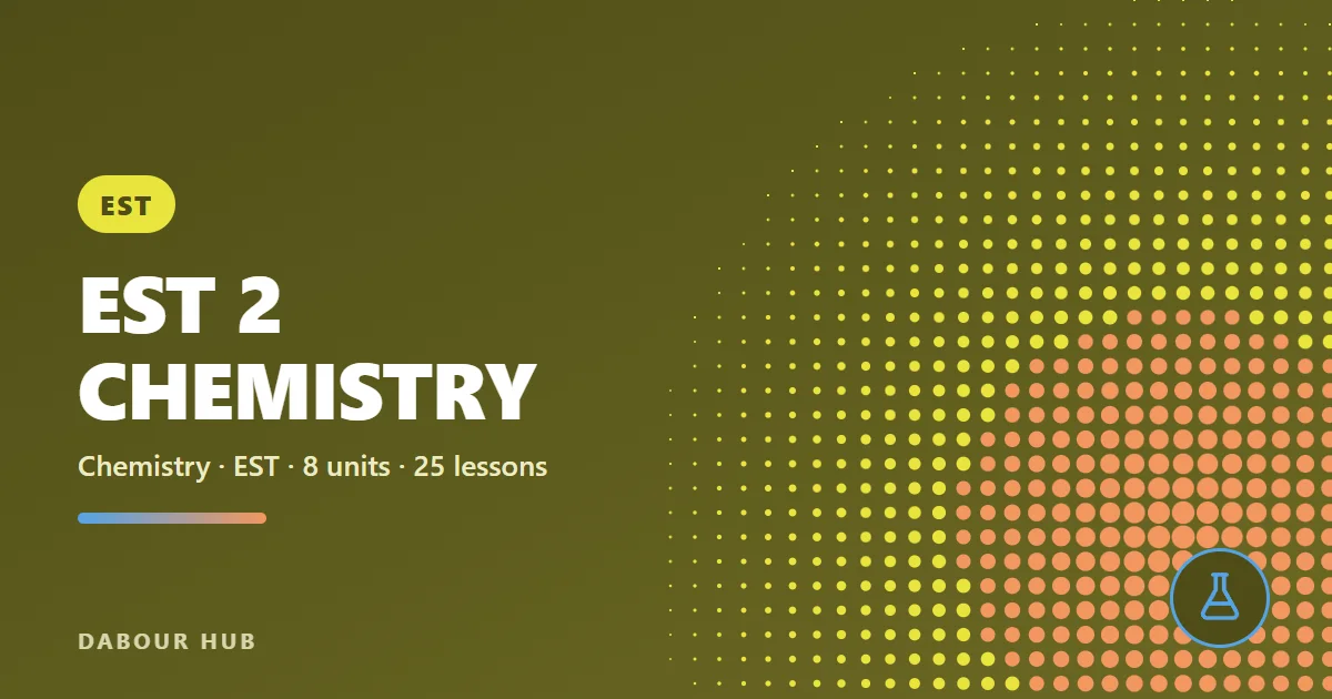 EST 2 Chemistry course cover