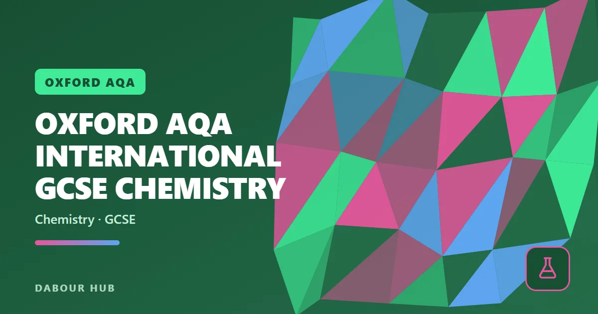 Oxford AQA International GCSE Chemistry course cover