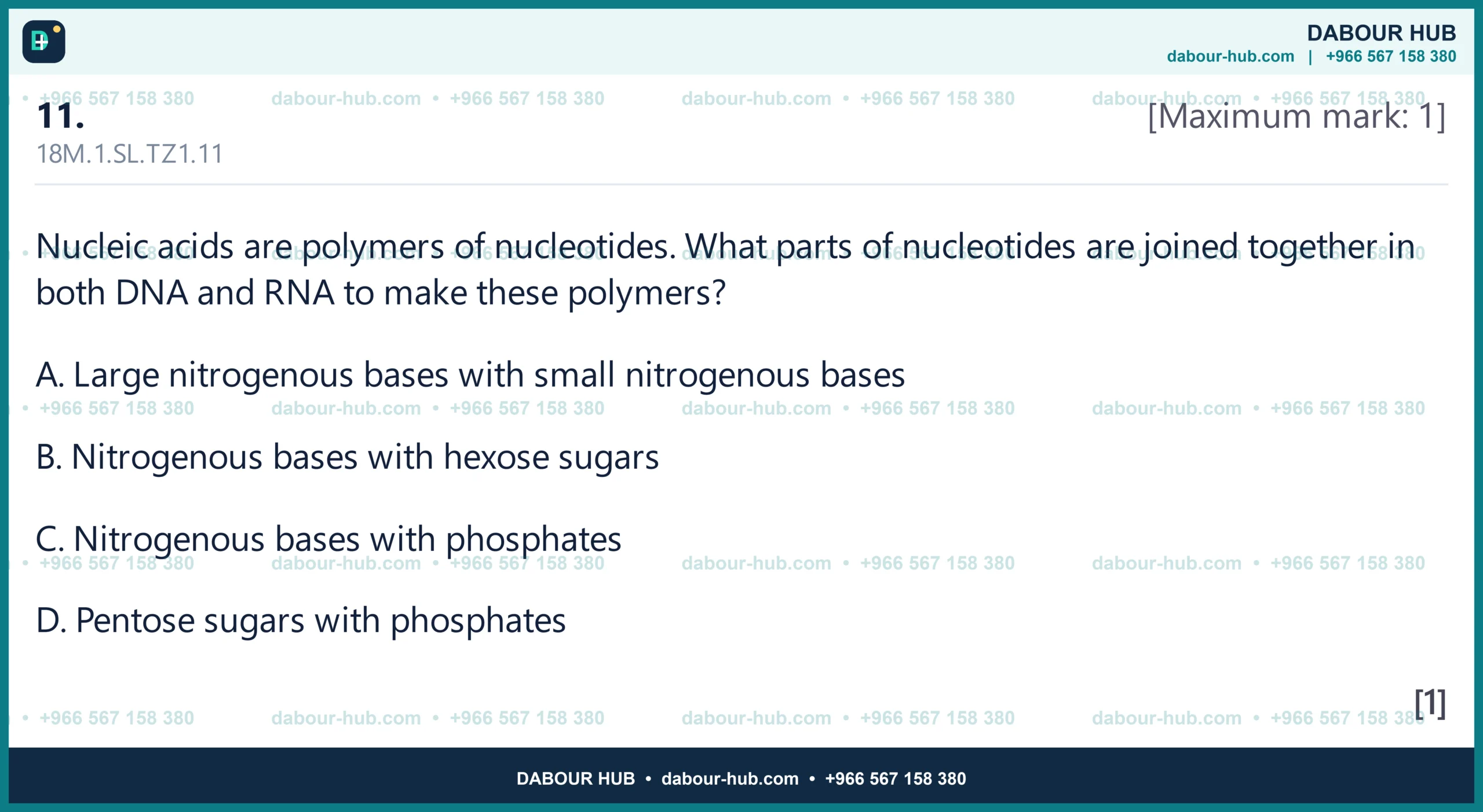 Dr Dabour Hub Science Diagram and Course Material