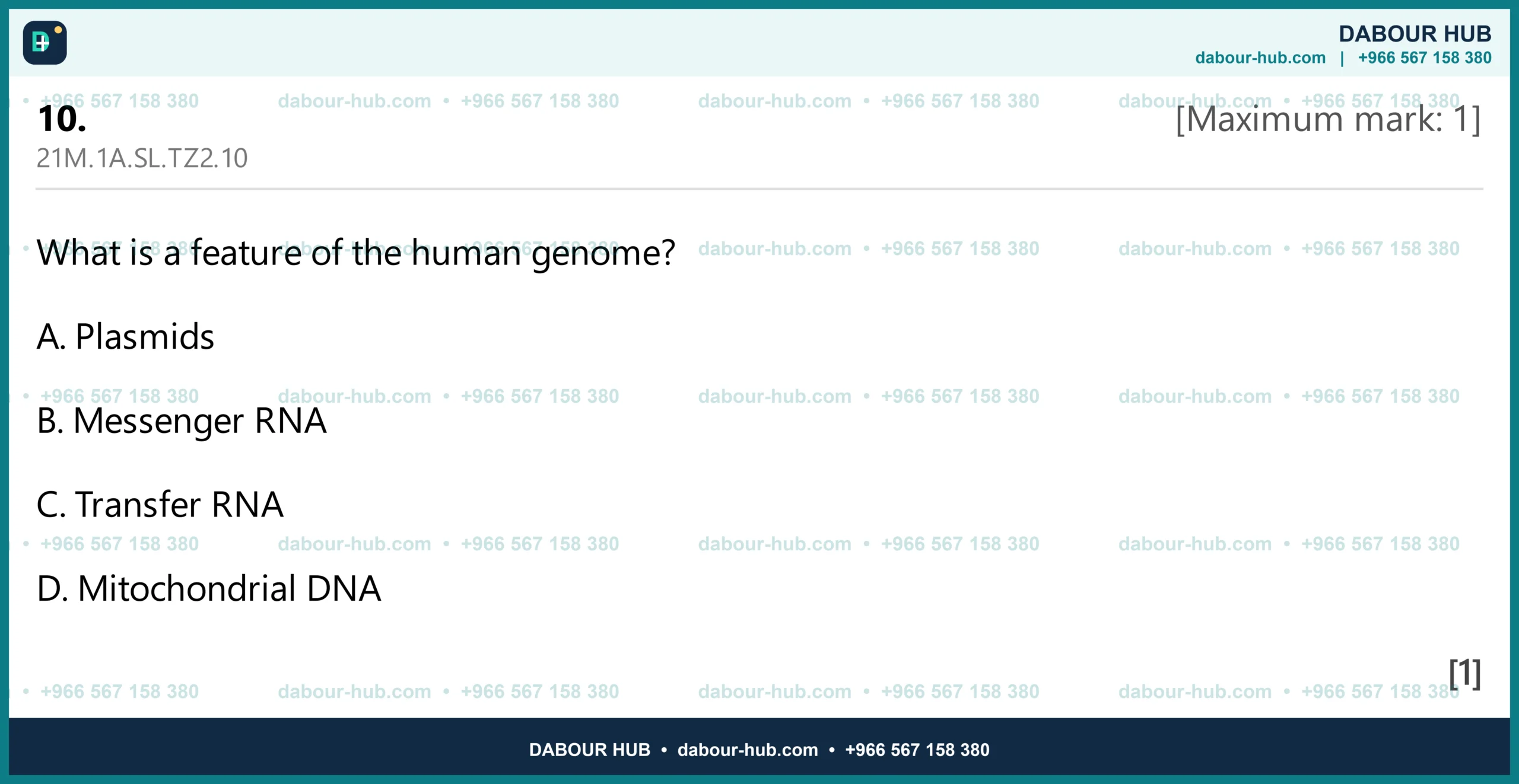 Dr Dabour Hub Science Diagram and Course Material