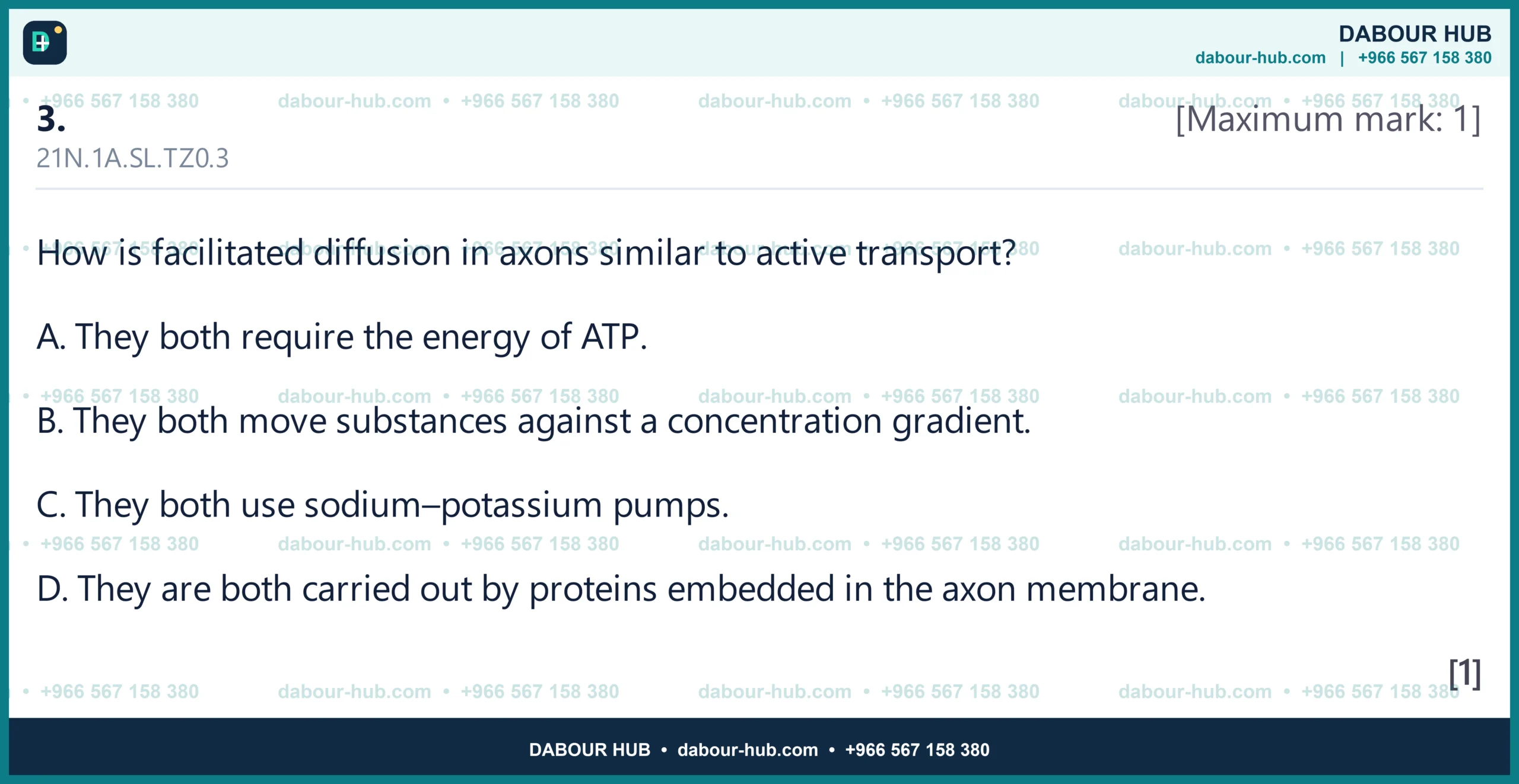 Dr Dabour Hub Science Diagram and Course Material