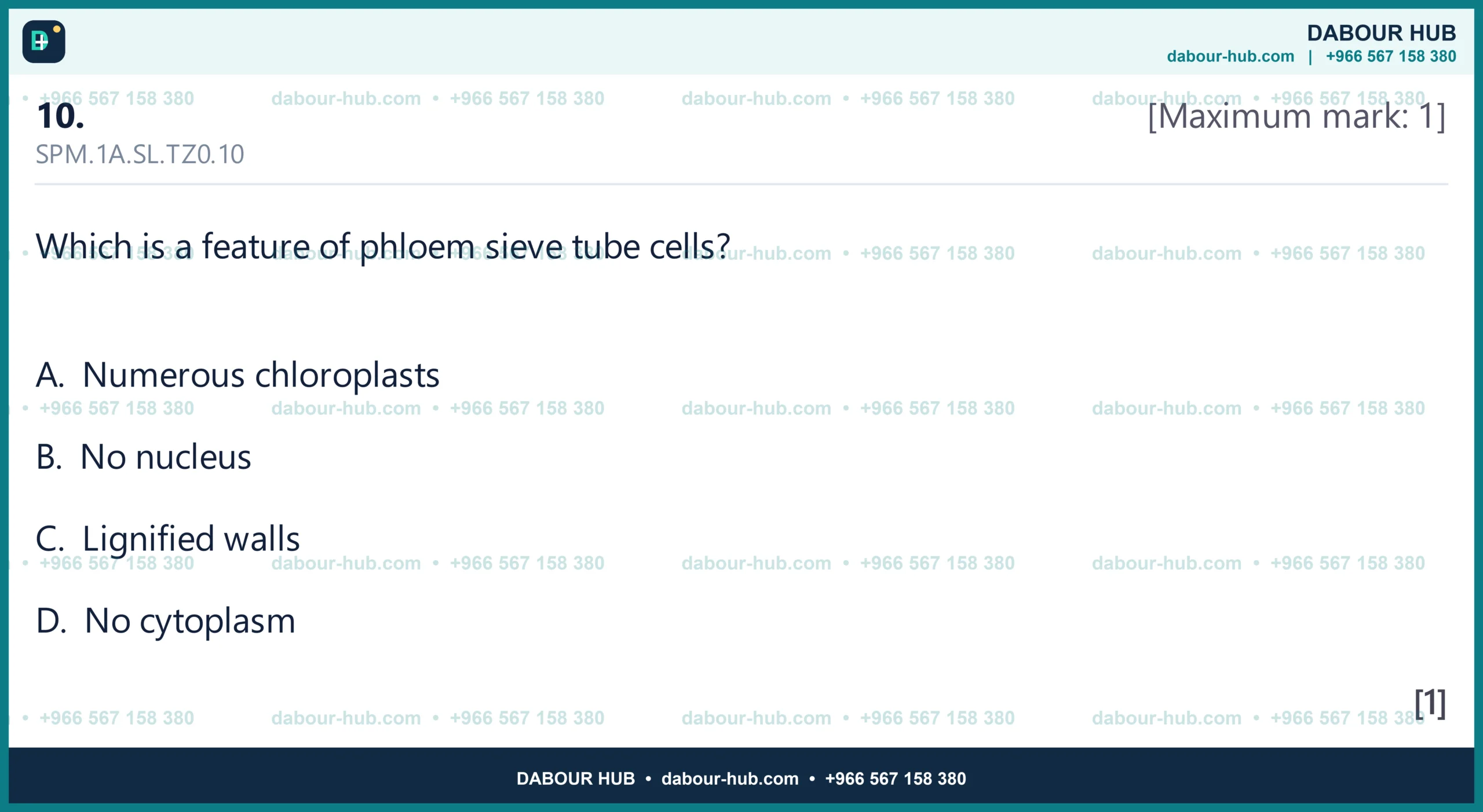 Dr Dabour Hub Science Diagram and Course Material