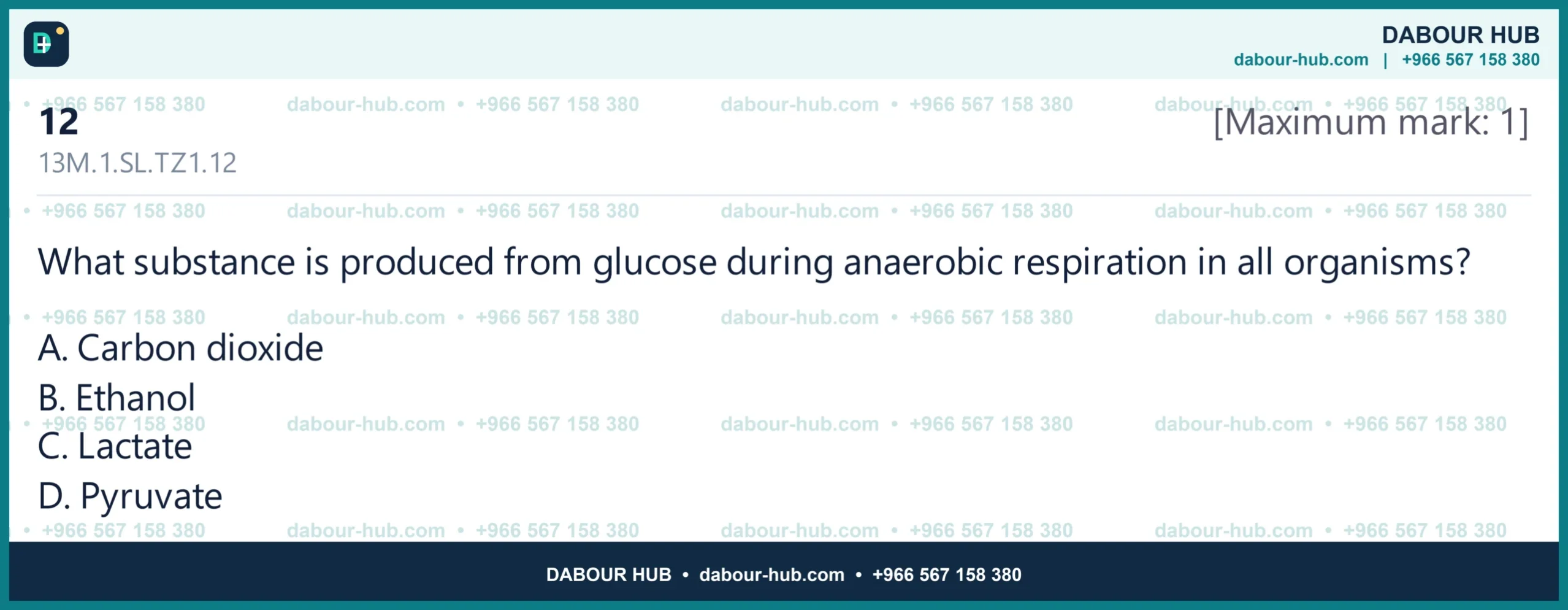 Dr Dabour Hub Science Diagram and Course Material