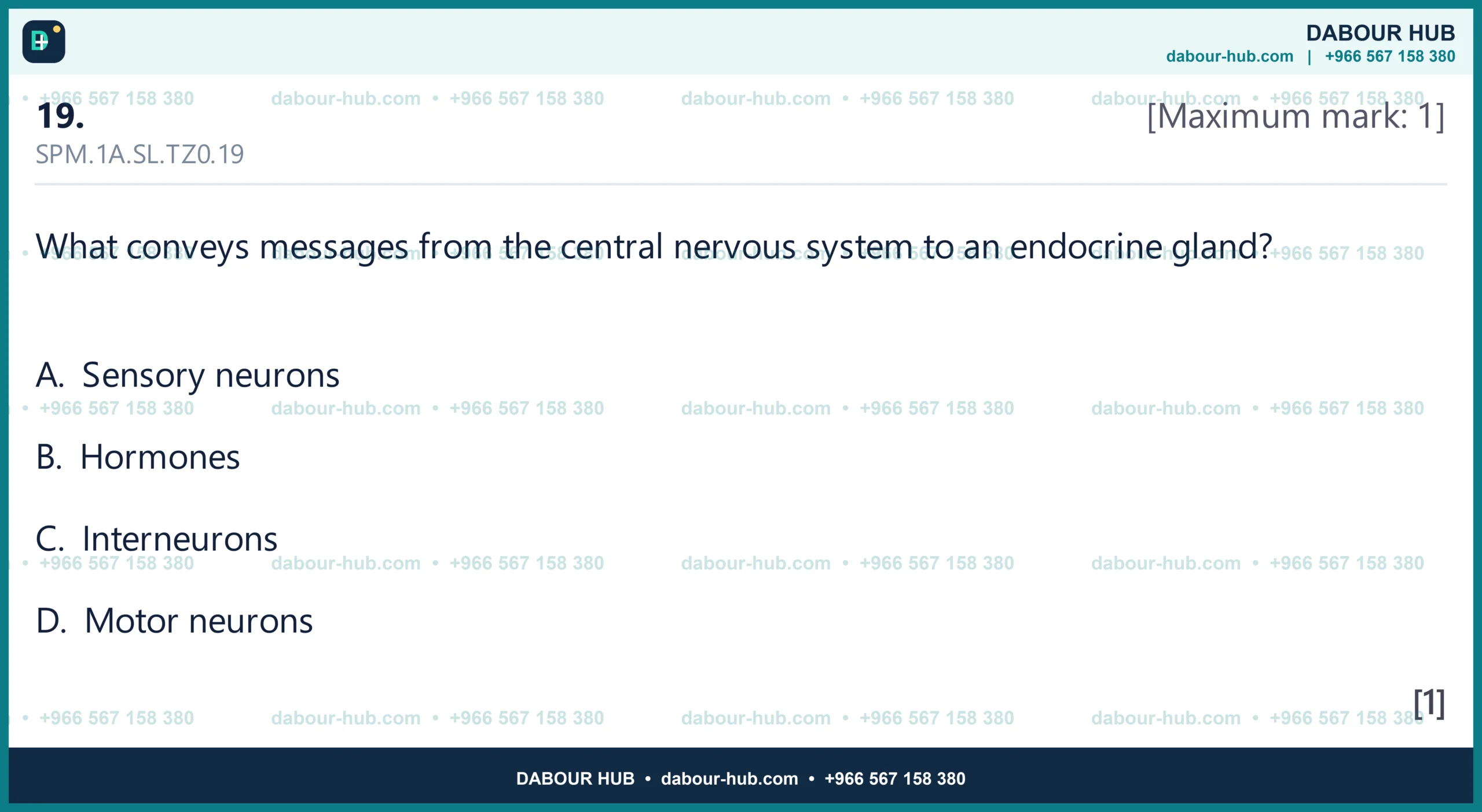 Dr Dabour Hub Science Diagram and Course Material