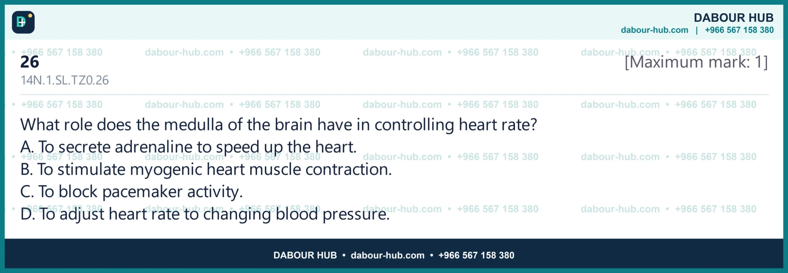 Dr Dabour Hub Science Diagram and Course Material