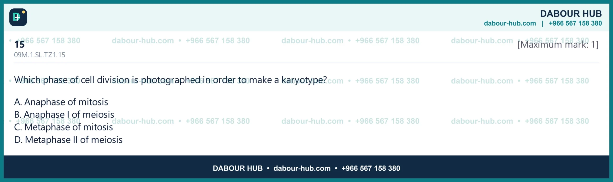 Dr Dabour Hub Science Diagram and Course Material