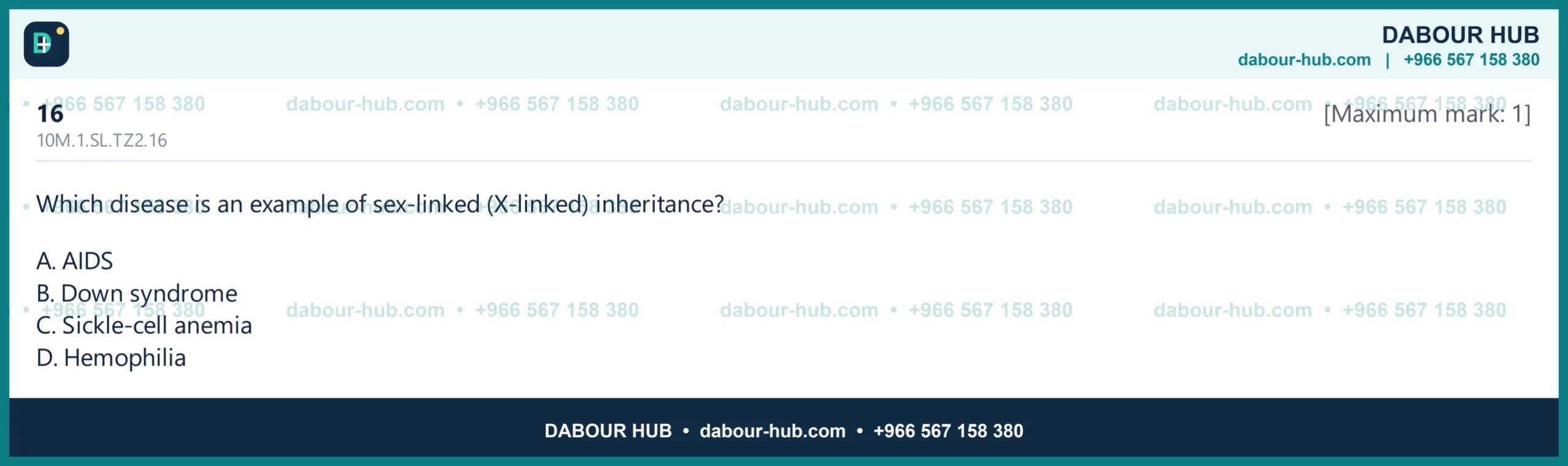Dr Dabour Hub Science Diagram and Course Material