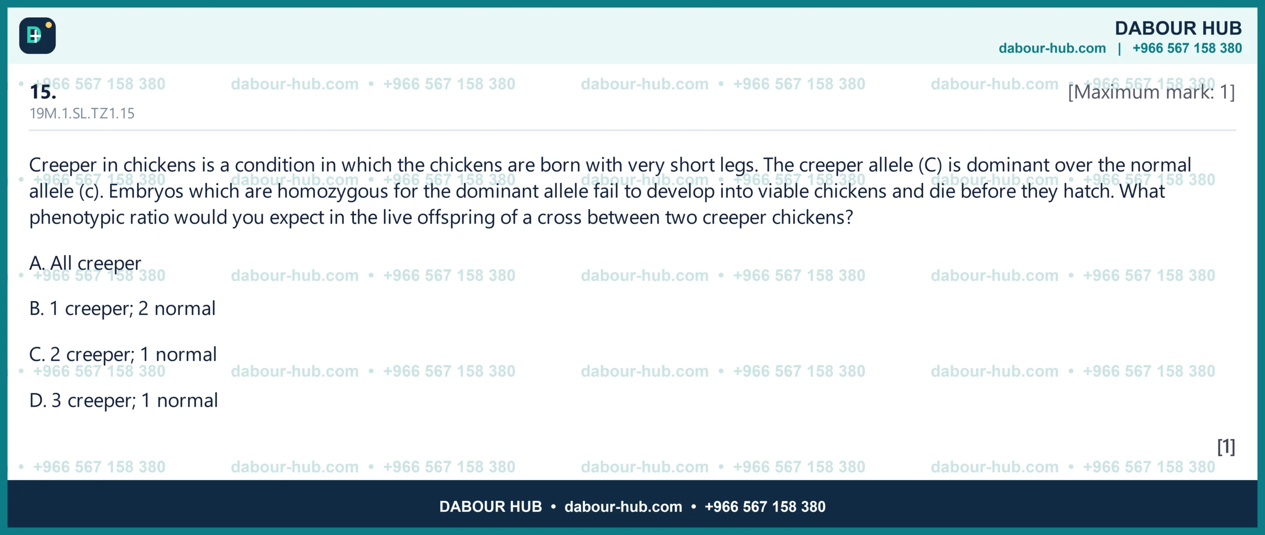 Dr Dabour Hub Science Diagram and Course Material