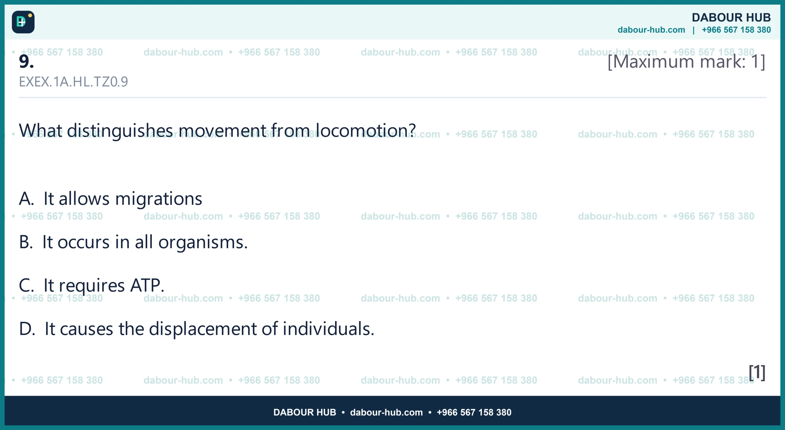 Dr Dabour Hub Science Diagram and Course Material