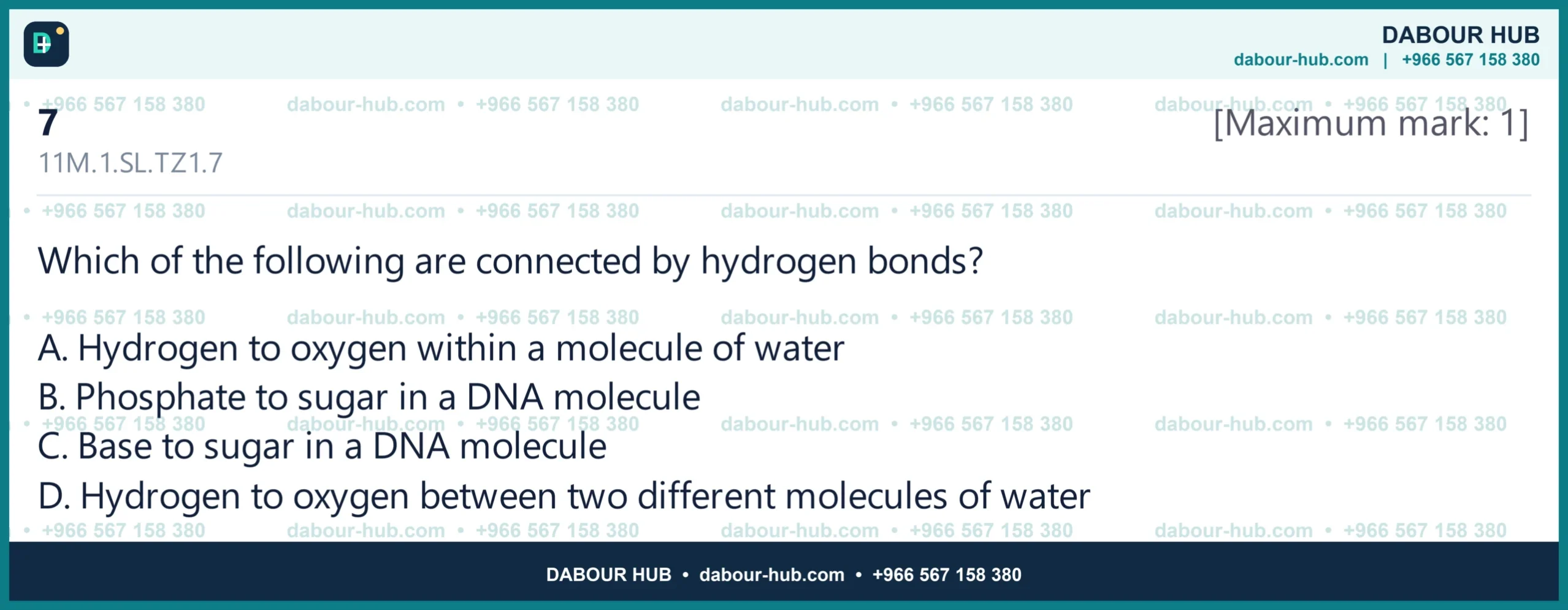Dr Dabour Hub Science Diagram and Course Material