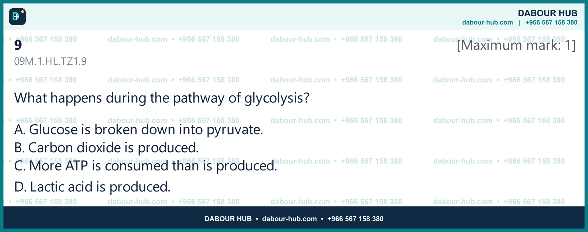 Dr Dabour Hub Science Diagram and Course Material