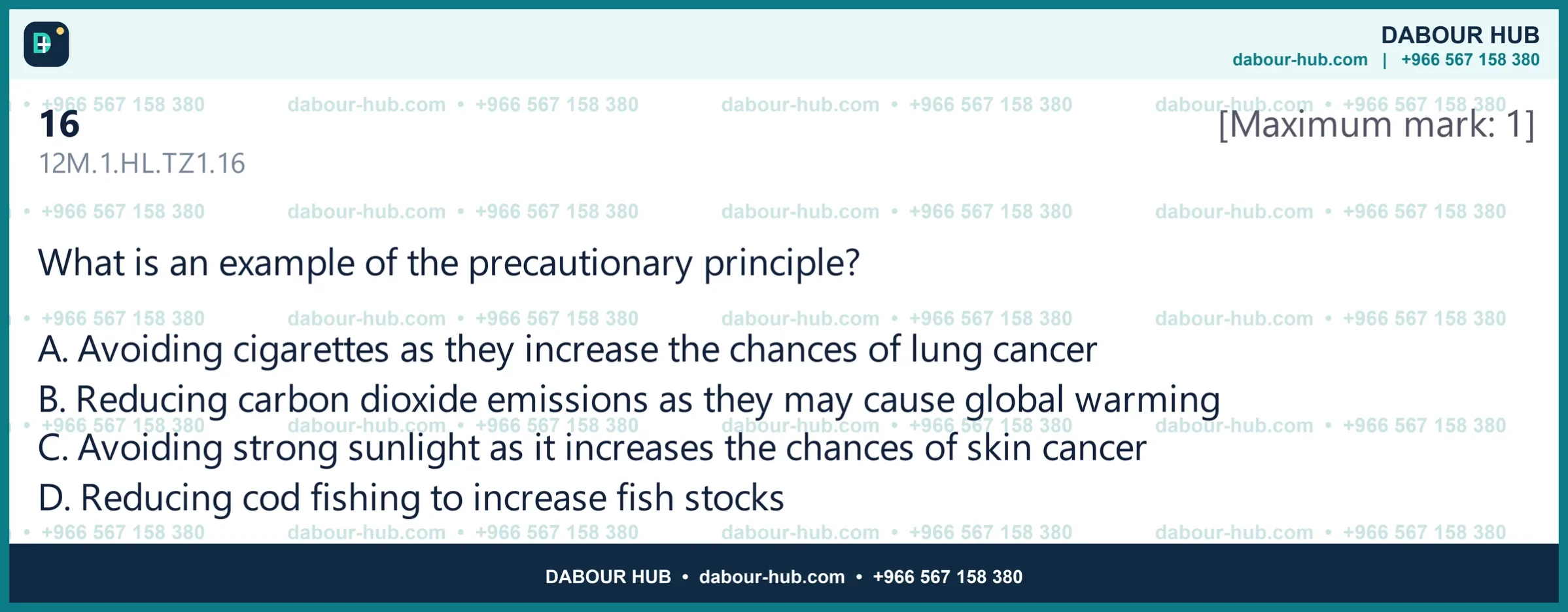 Dr Dabour Hub Science Diagram and Course Material