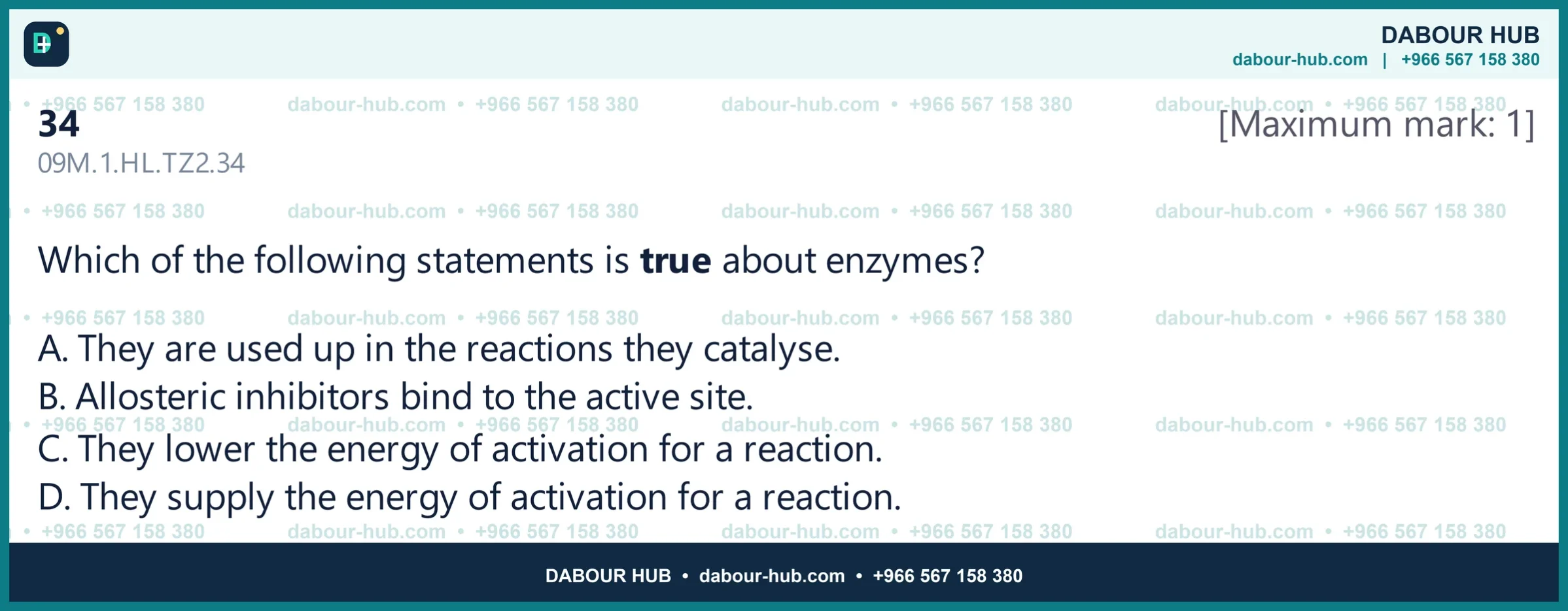 Dr Dabour Hub Science Diagram and Course Material
