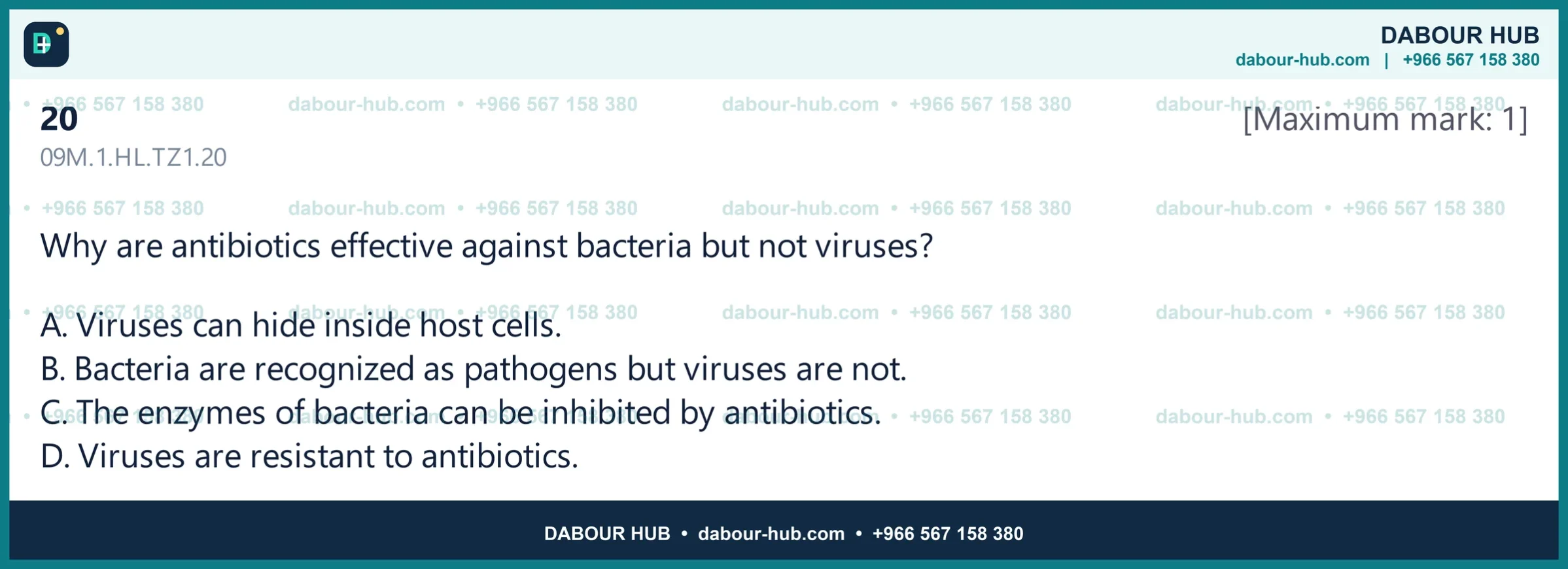 Dr Dabour Hub Science Diagram and Course Material