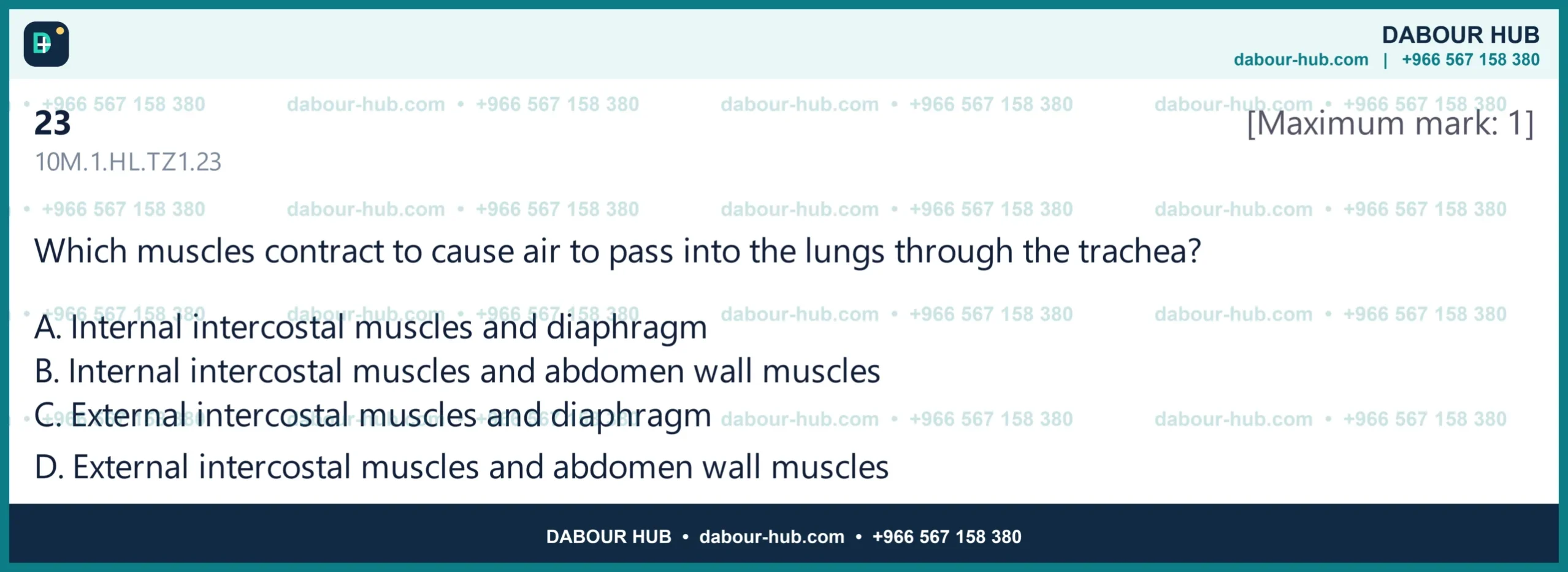 Dr Dabour Hub Science Diagram and Course Material