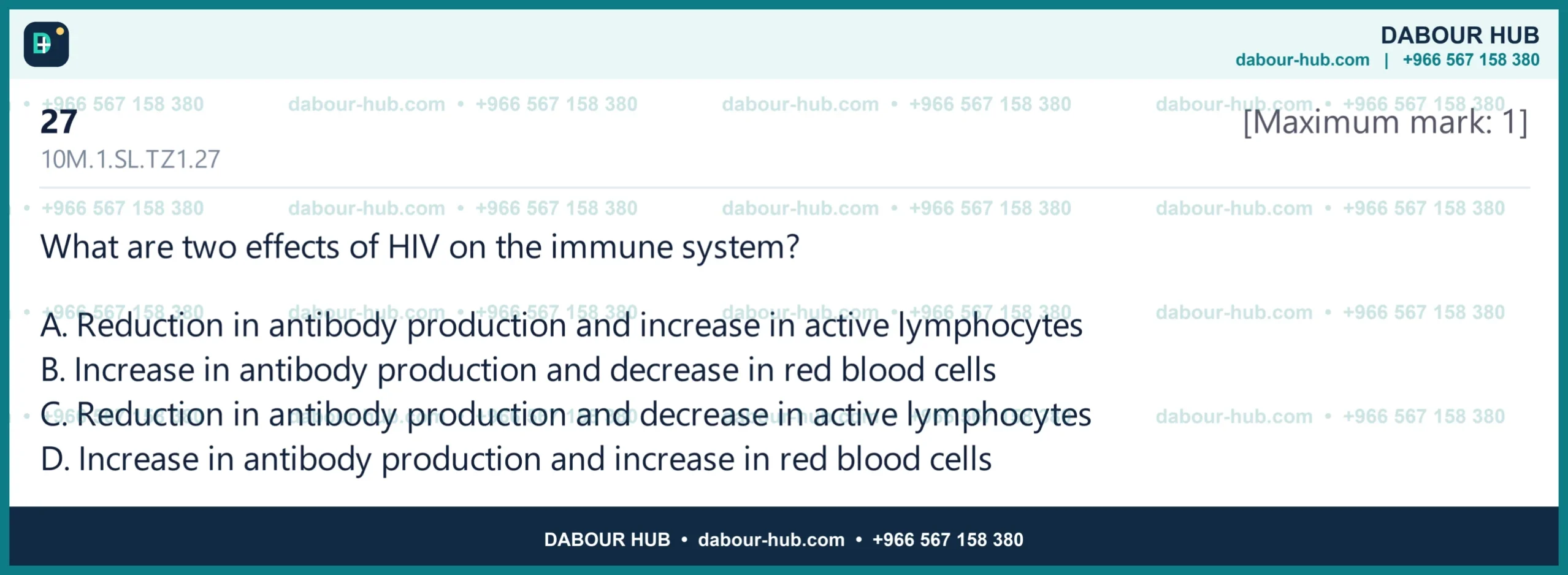 Dr Dabour Hub Science Diagram and Course Material