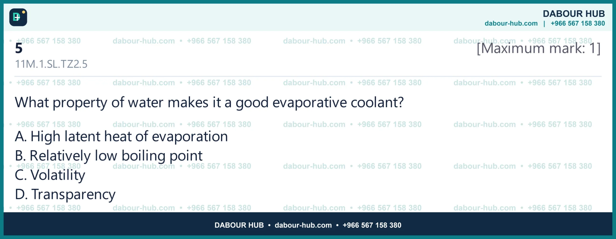 Dr Dabour Hub Science Diagram and Course Material