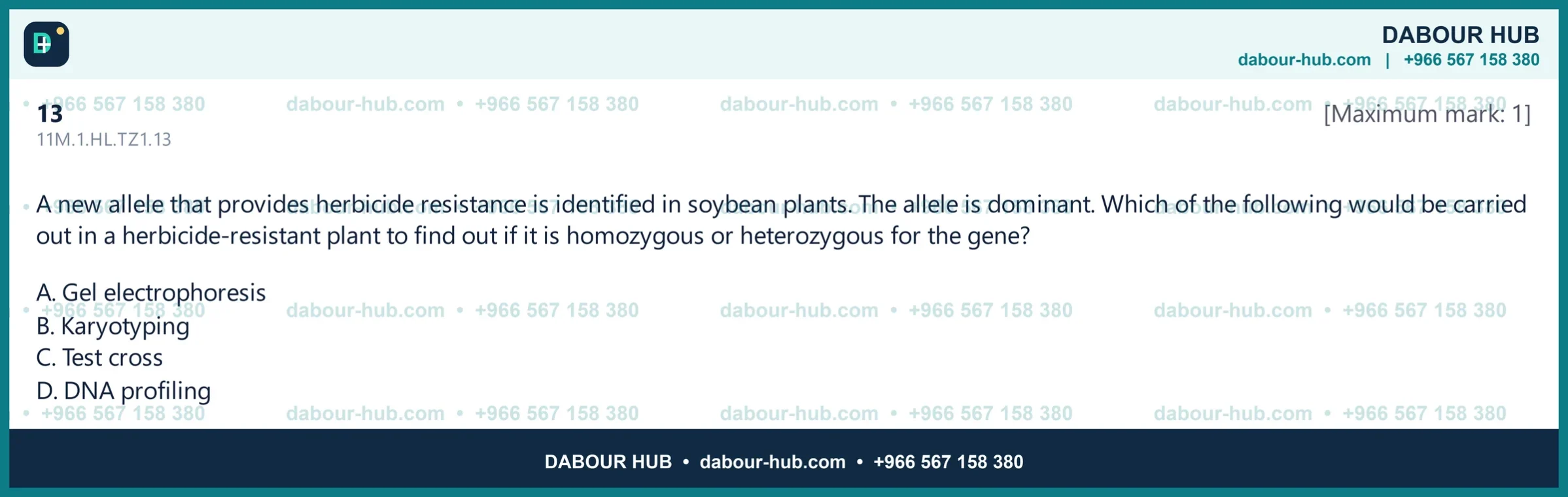 Dr Dabour Hub Science Diagram and Course Material