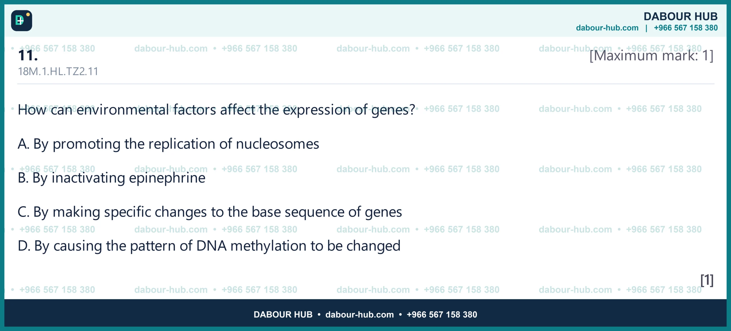 Dr Dabour Hub Science Diagram and Course Material