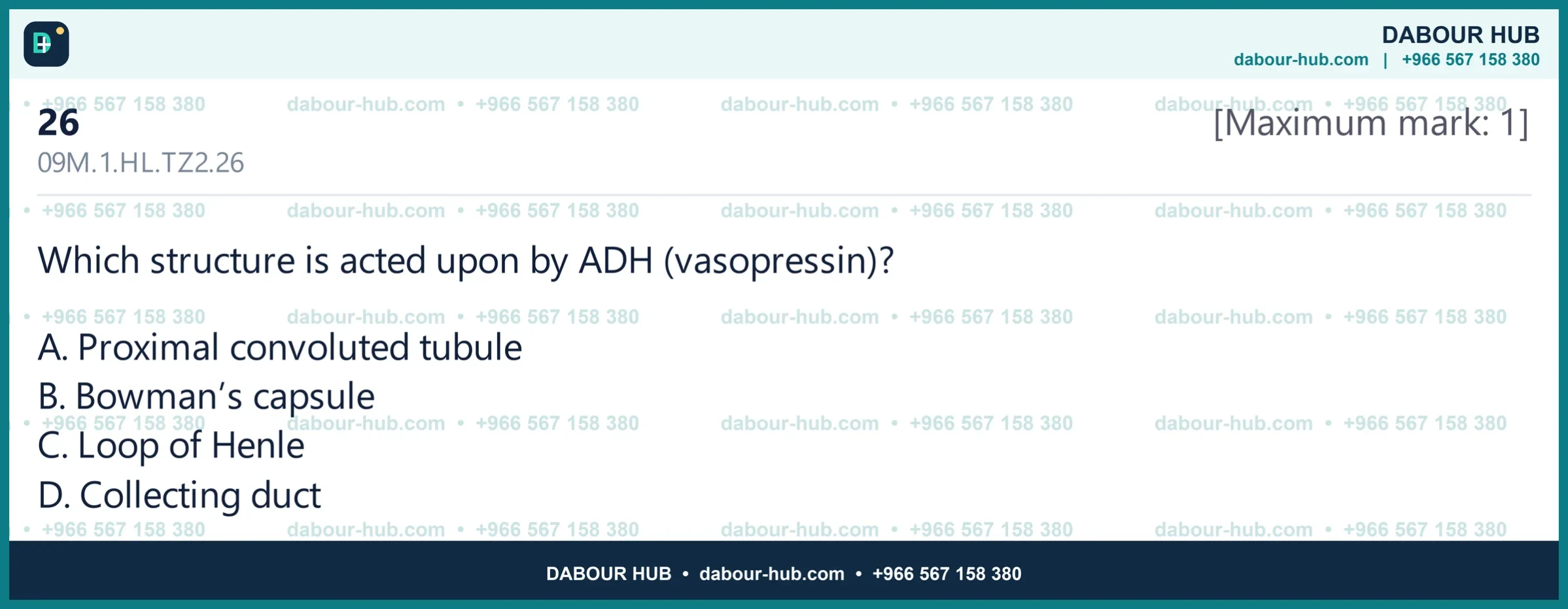 Dr Dabour Hub Science Diagram and Course Material