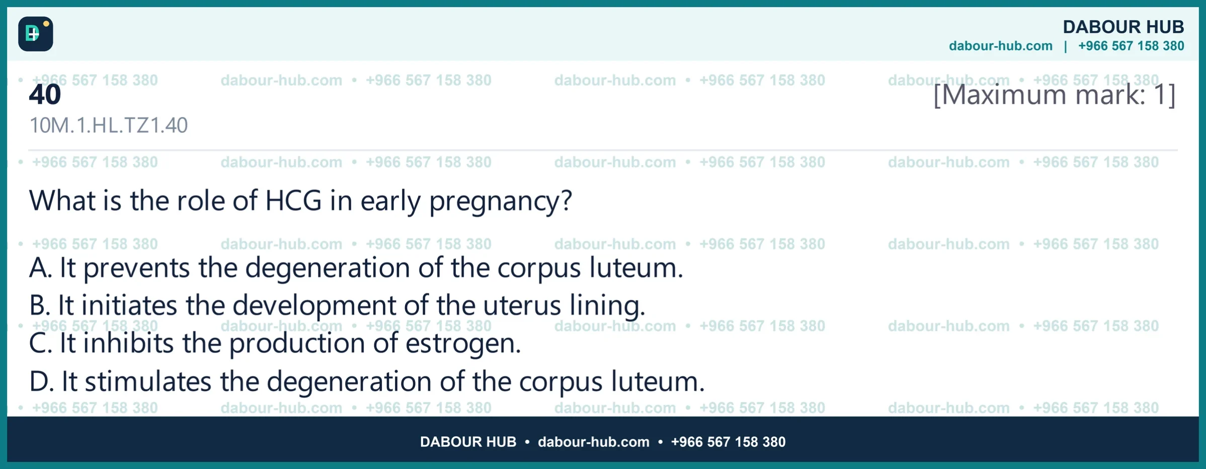 Dr Dabour Hub Science Diagram and Course Material