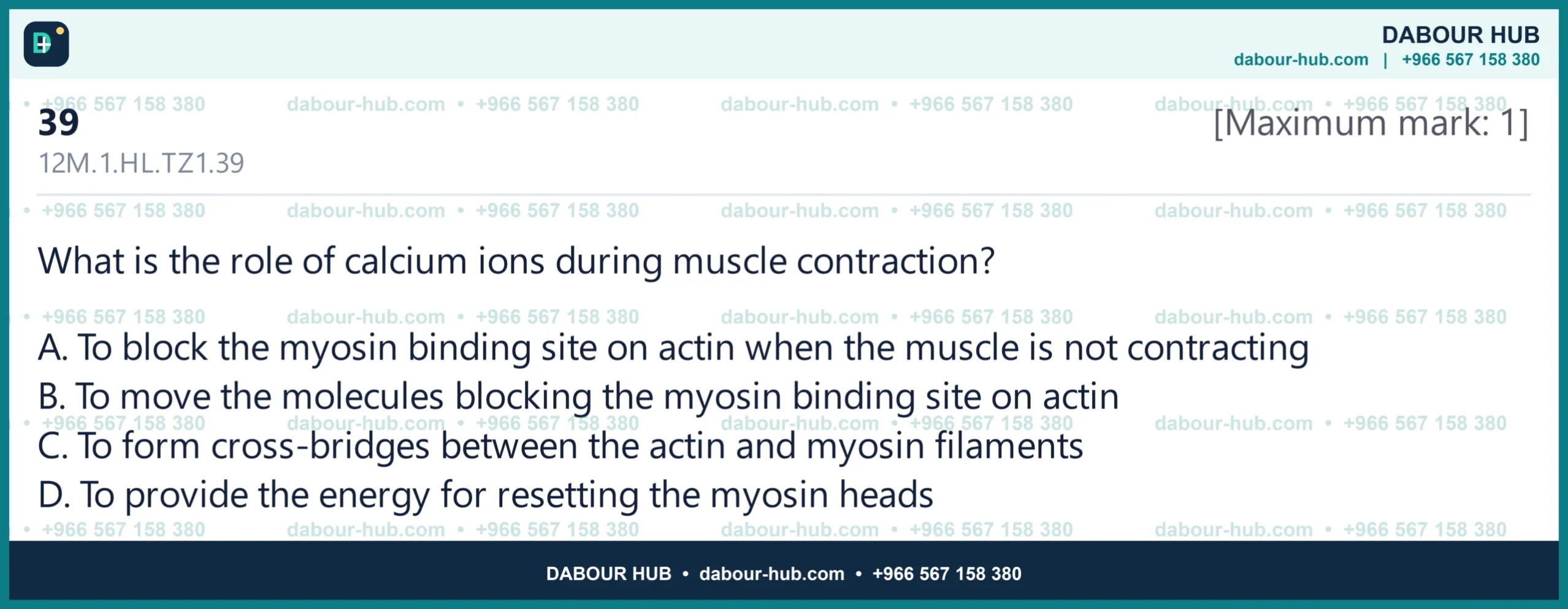 Dr Dabour Hub Science Diagram and Course Material