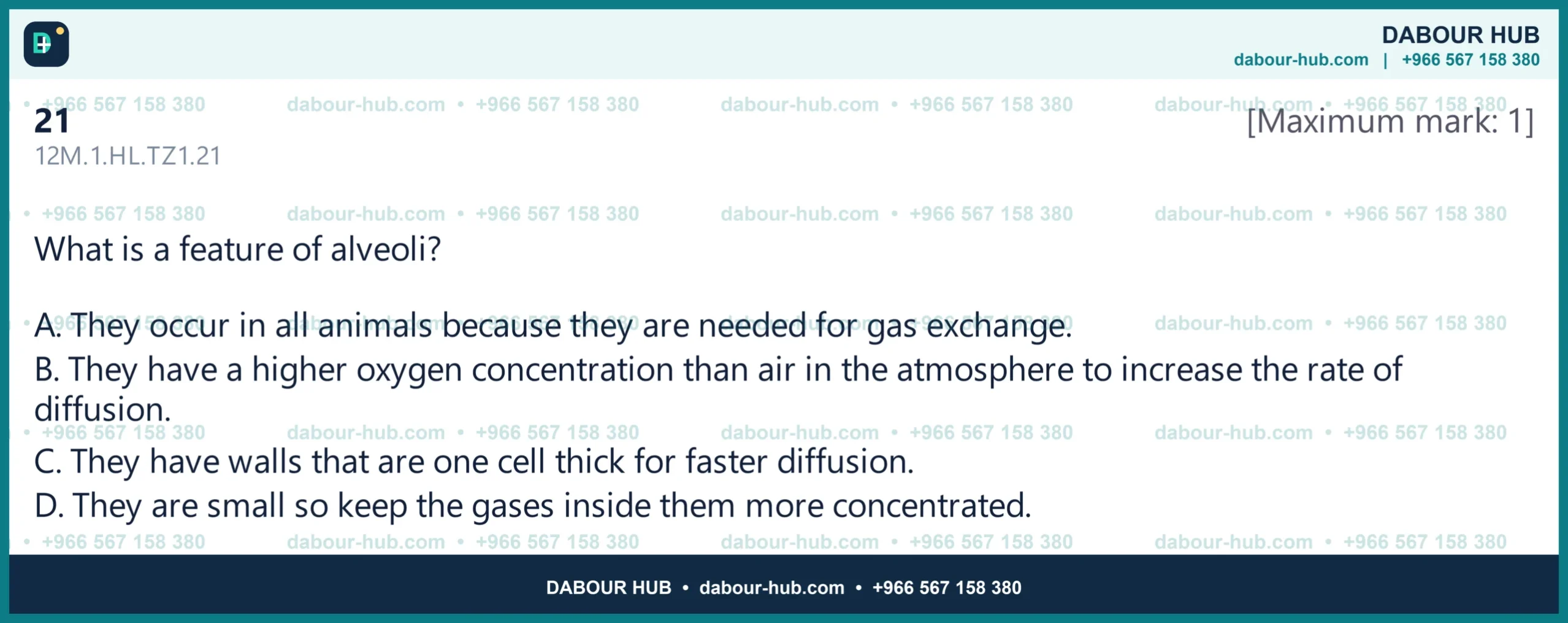 Dr Dabour Hub Science Diagram and Course Material