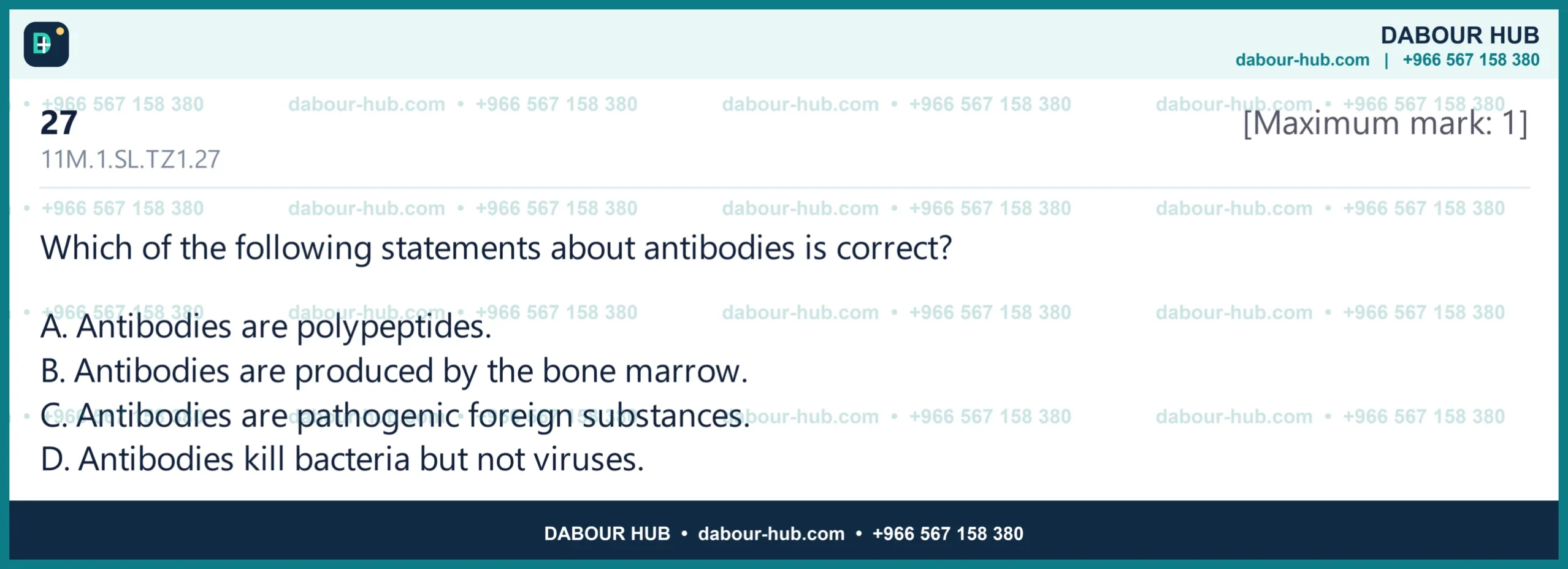 Dr Dabour Hub Science Diagram and Course Material
