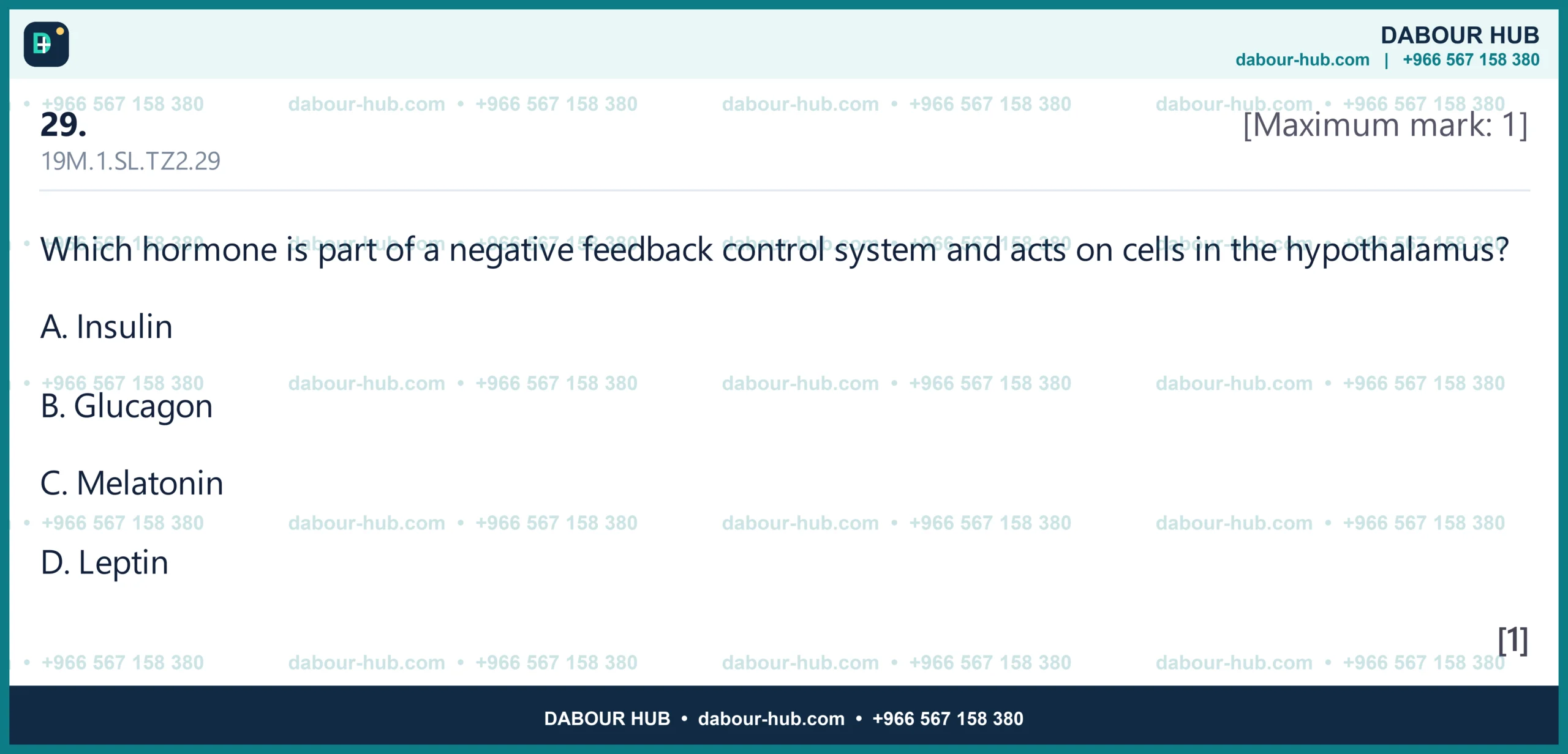 Dr Dabour Hub Science Diagram and Course Material