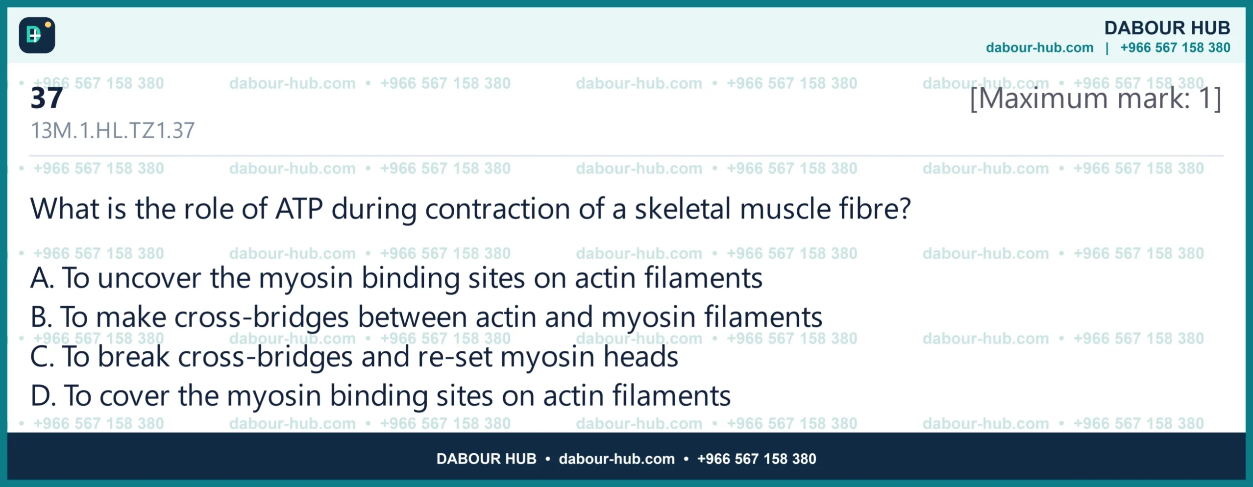 Dr Dabour Hub Science Diagram and Course Material
