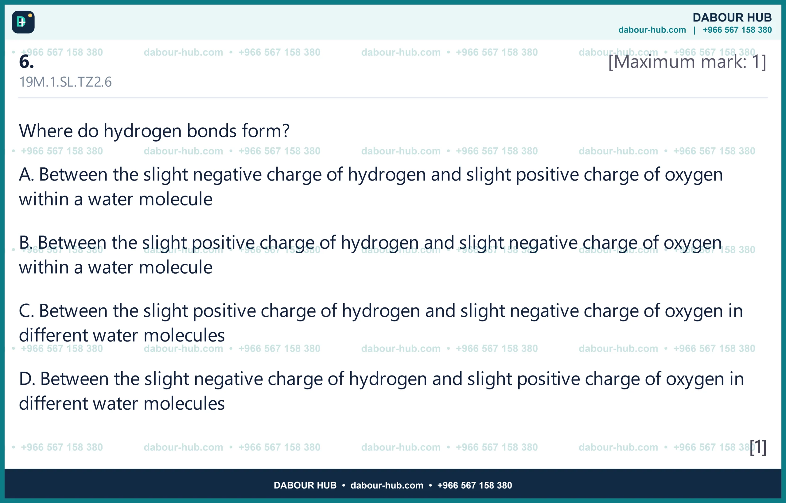 Dr Dabour Hub Science Diagram and Course Material